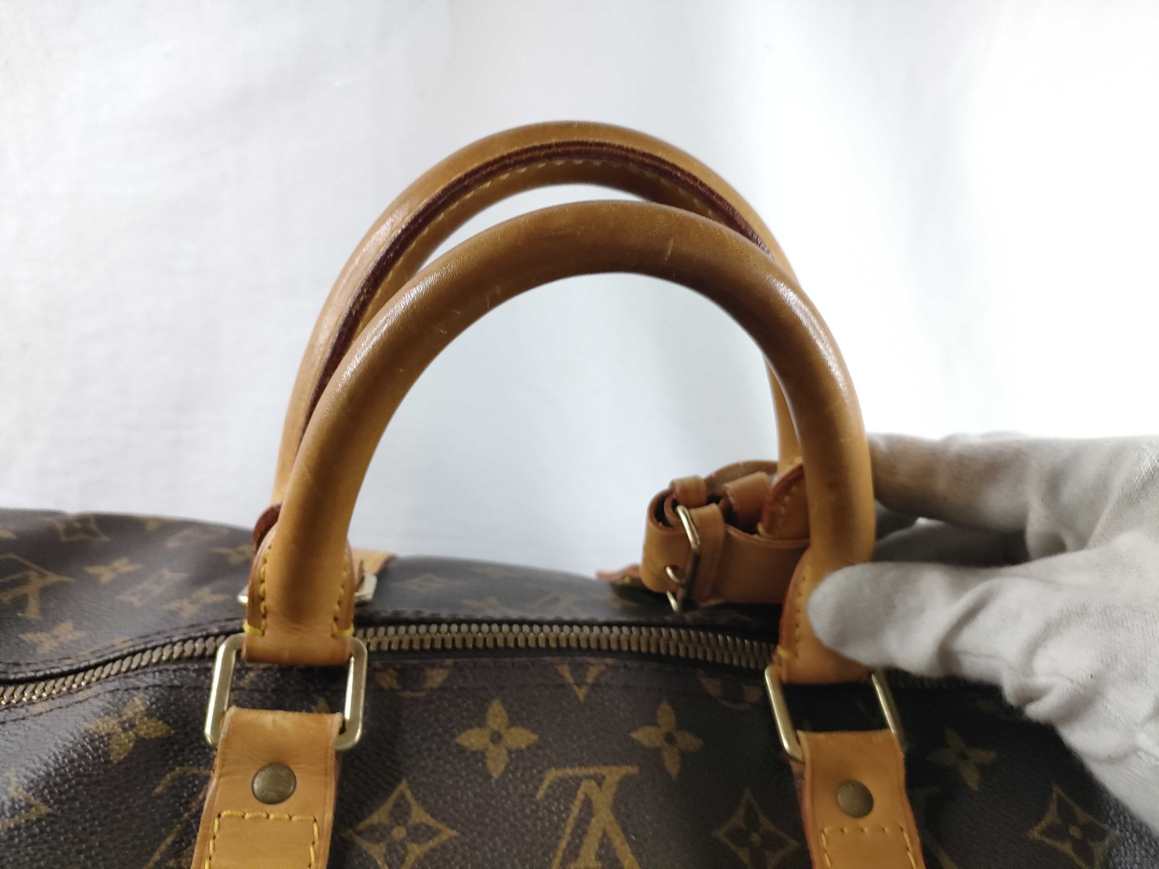 Monogram Keepall Bandoulière 55 M41414 TH0928 Brown Boston Bag — view 7