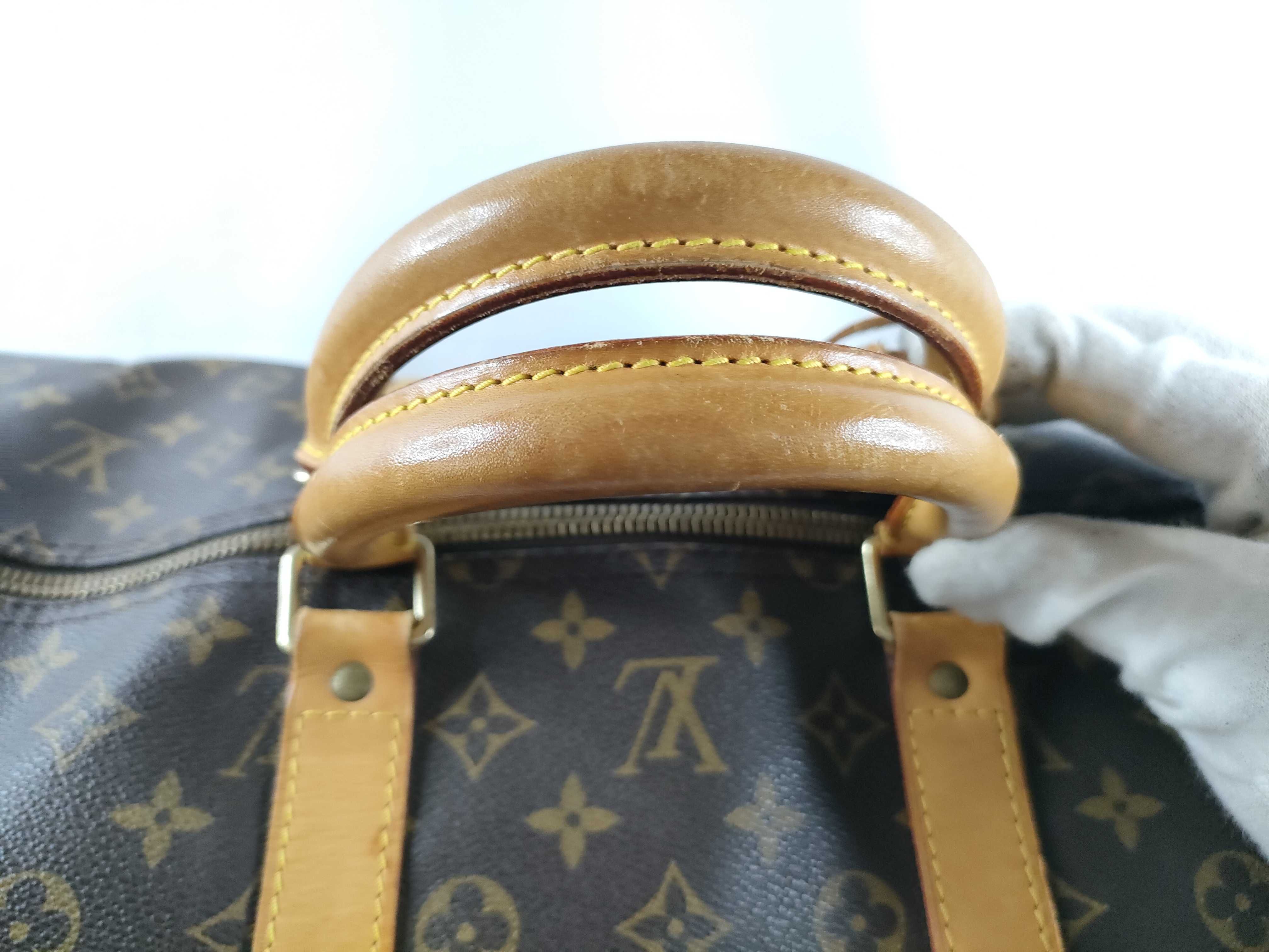 Monogram Keepall Bandoulière 55 M41414 TH0928 Brown Boston Bag — view 8