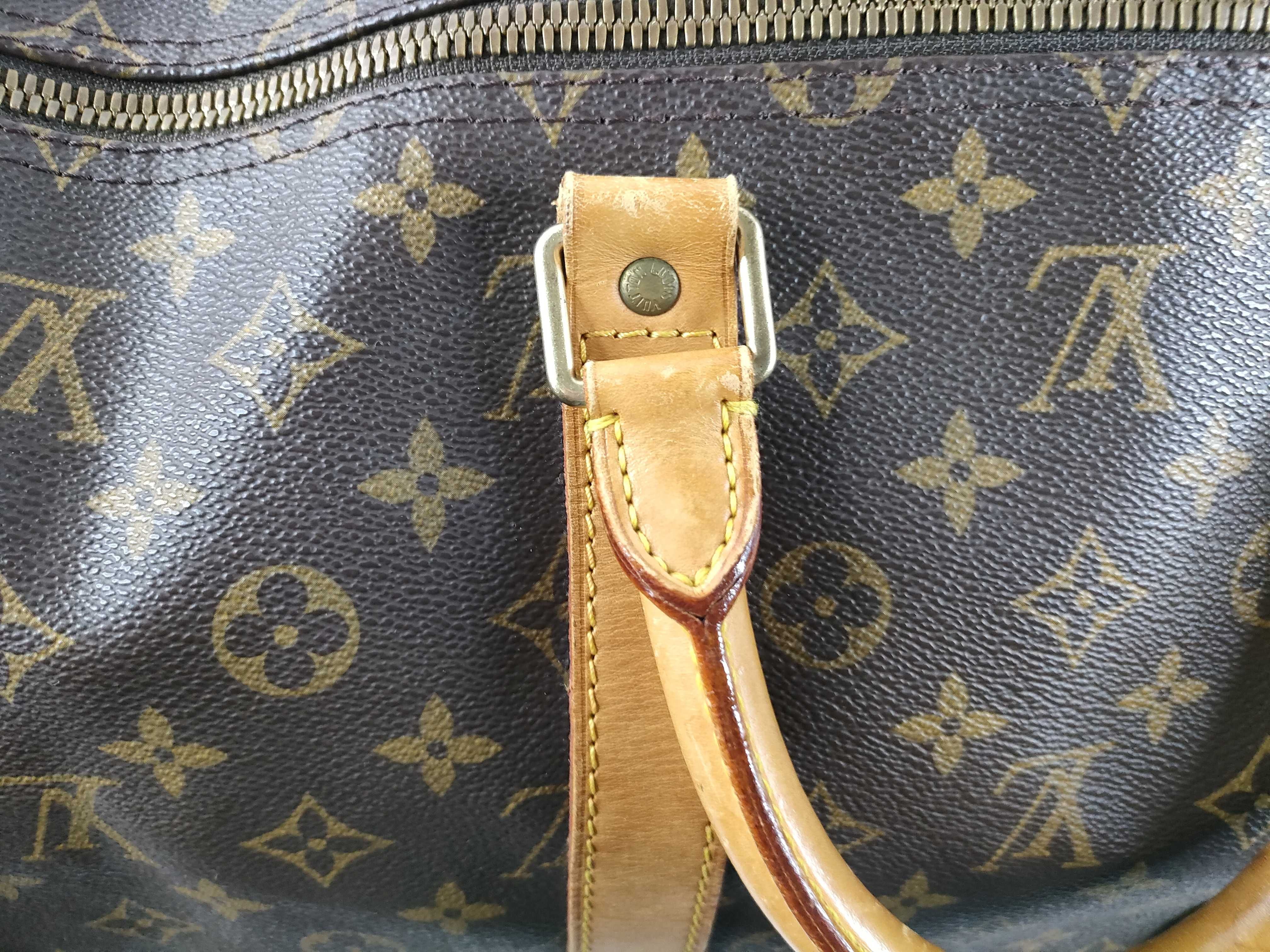 Monogram Keepall Bandoulière 55 M41414 TH0928 Brown Boston Bag — view 9