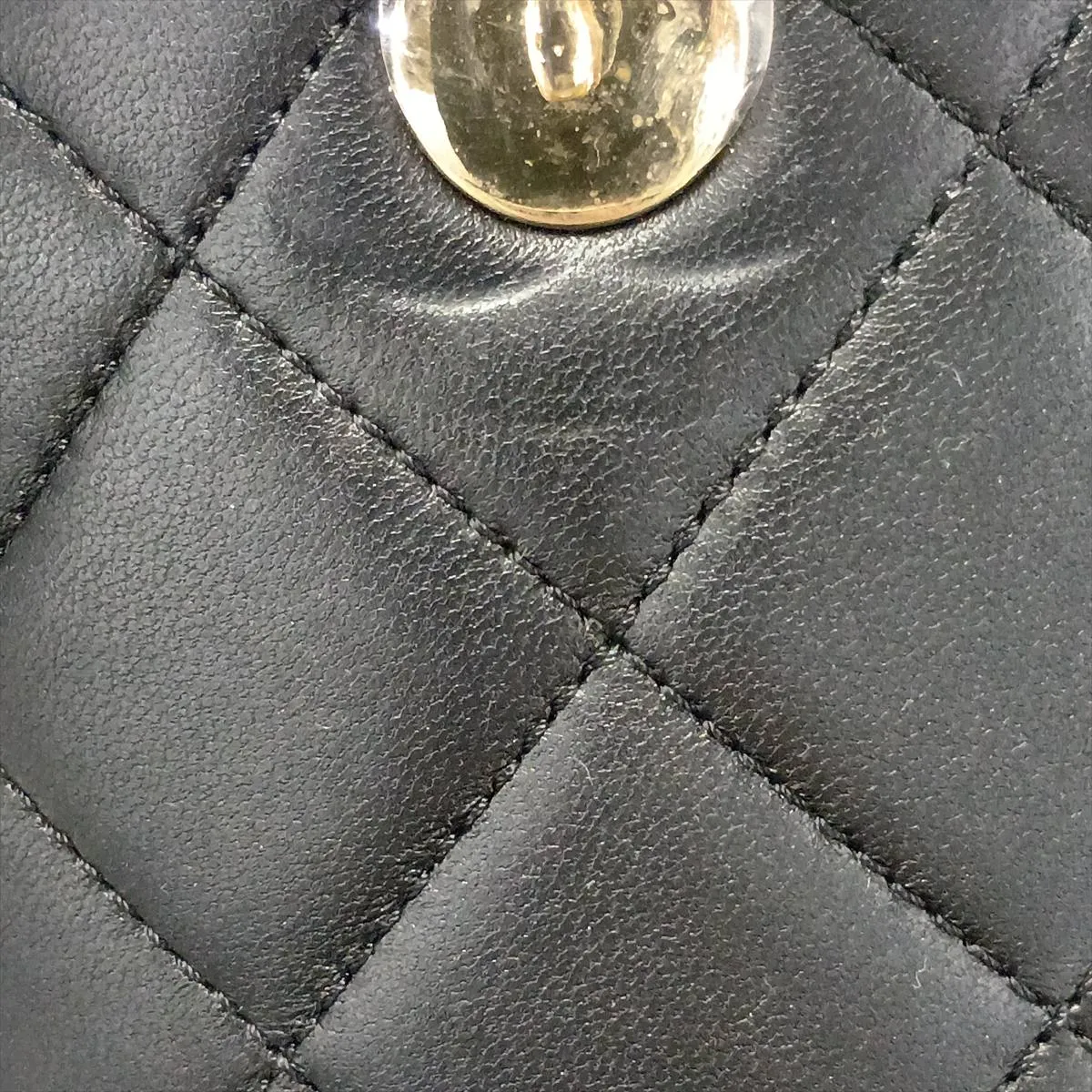 Matelassé Lambskin Chain Shoulder Bag, Black with Gold Hardware, 29260908, Serial Number 29 — view 10