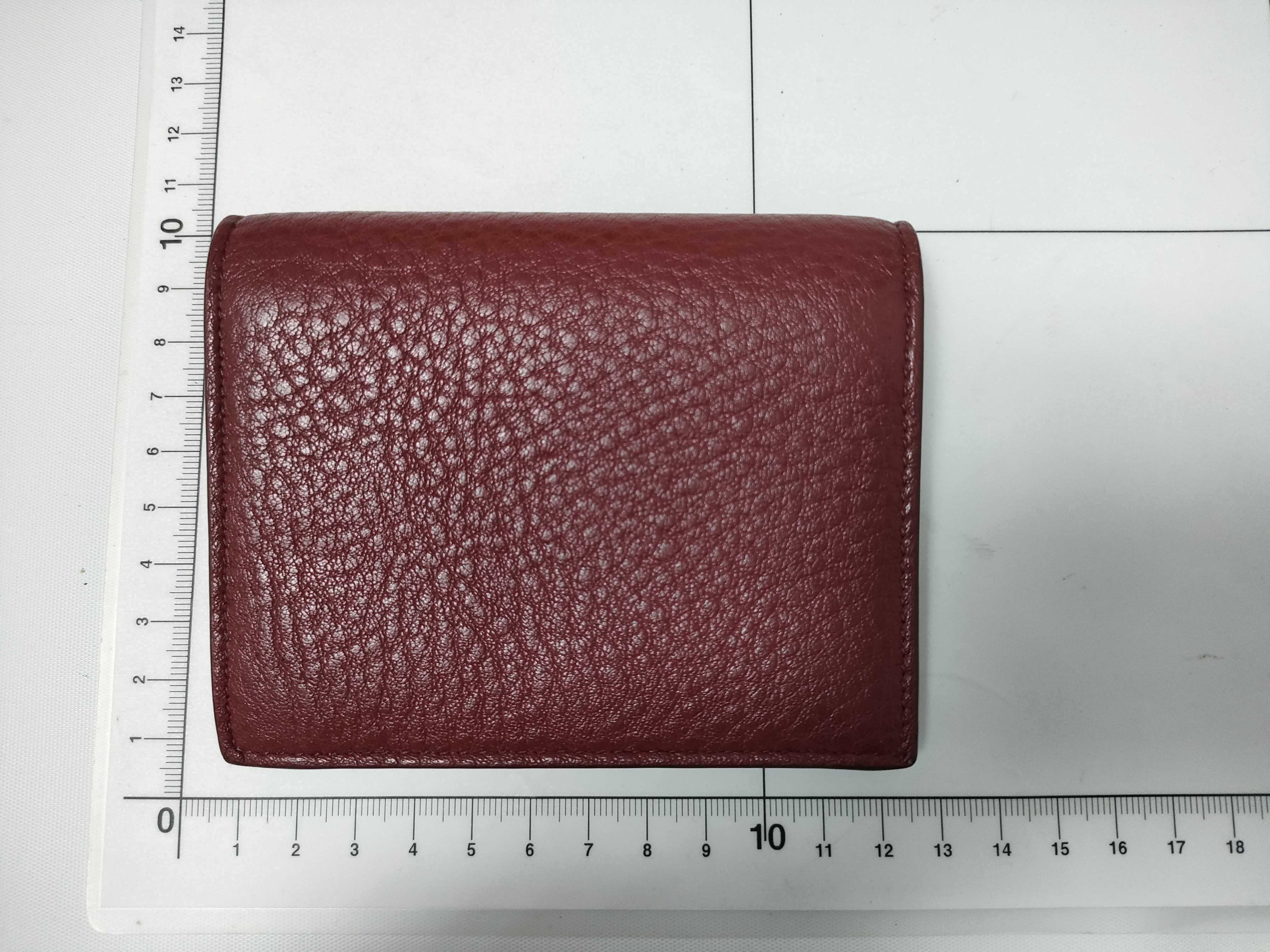 Compact Wallet, Leather, Red — view 2