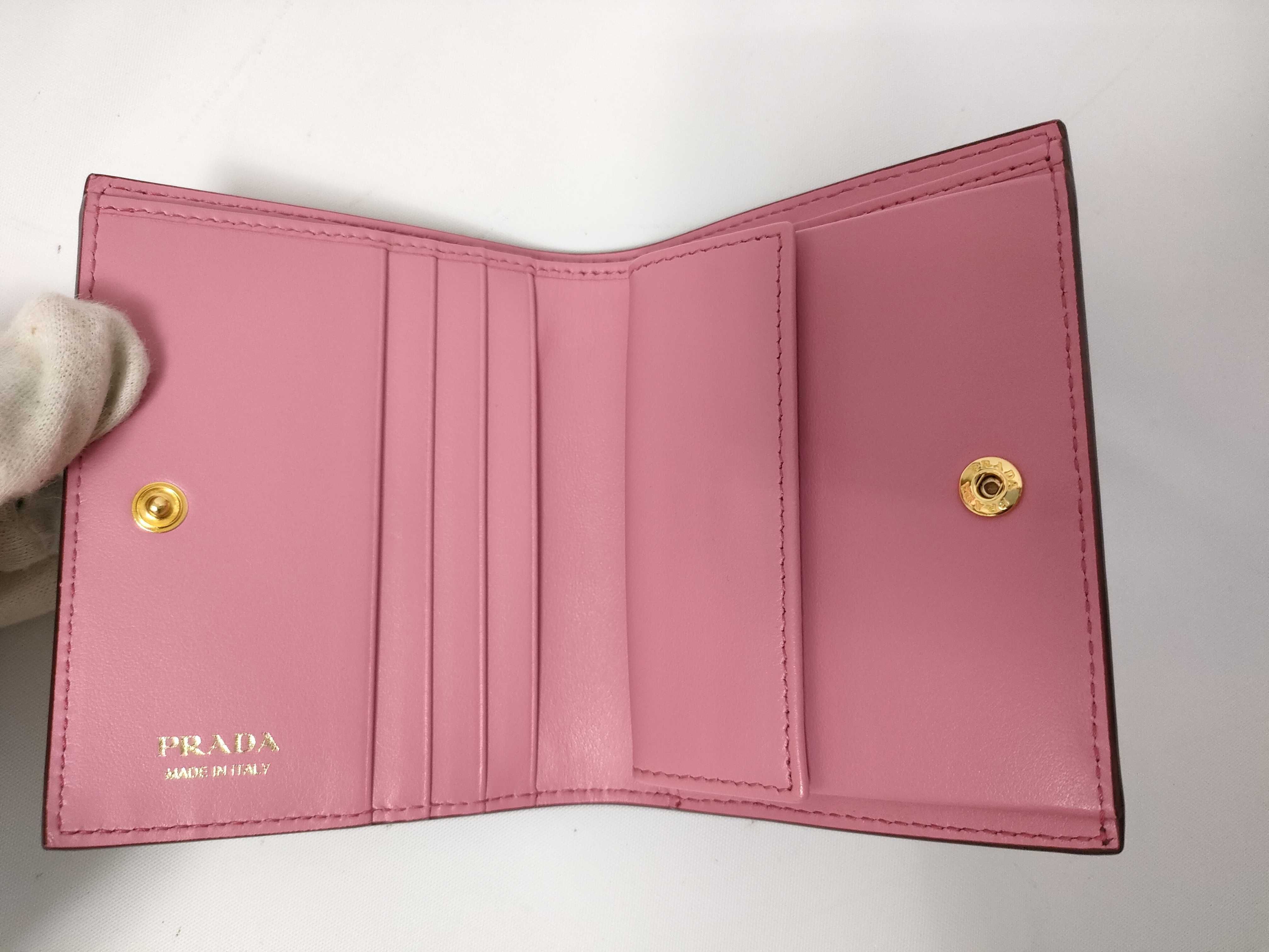 Compact Wallet, Leather, Red — view 6