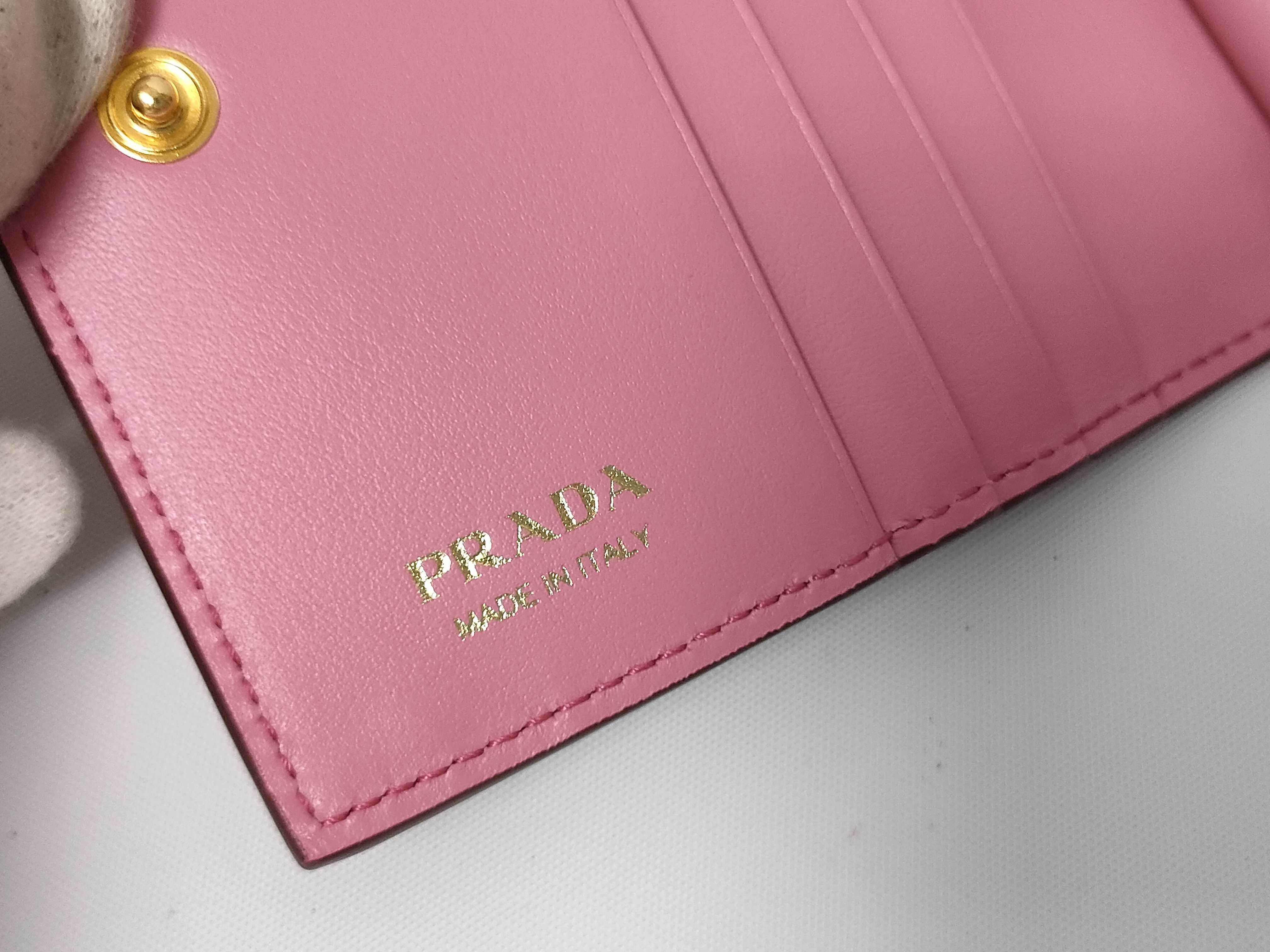 Compact Wallet, Leather, Red — view 7