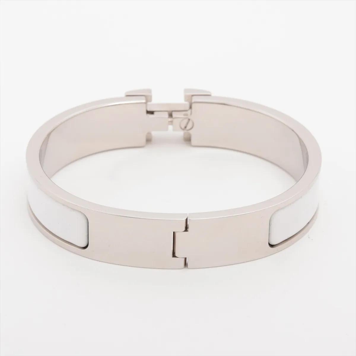 Click H Bangle Fan FI0220 Bangle GP Silver x White — view 2