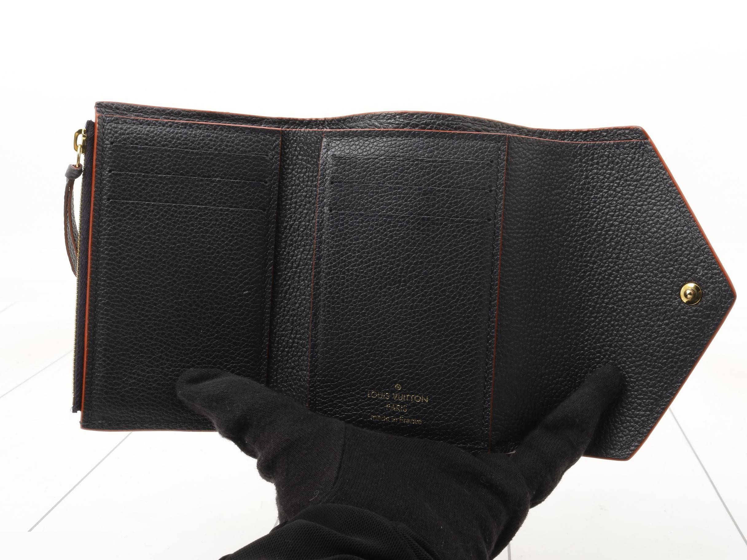 Portefeuille Victorine Marine Rouge — view 4