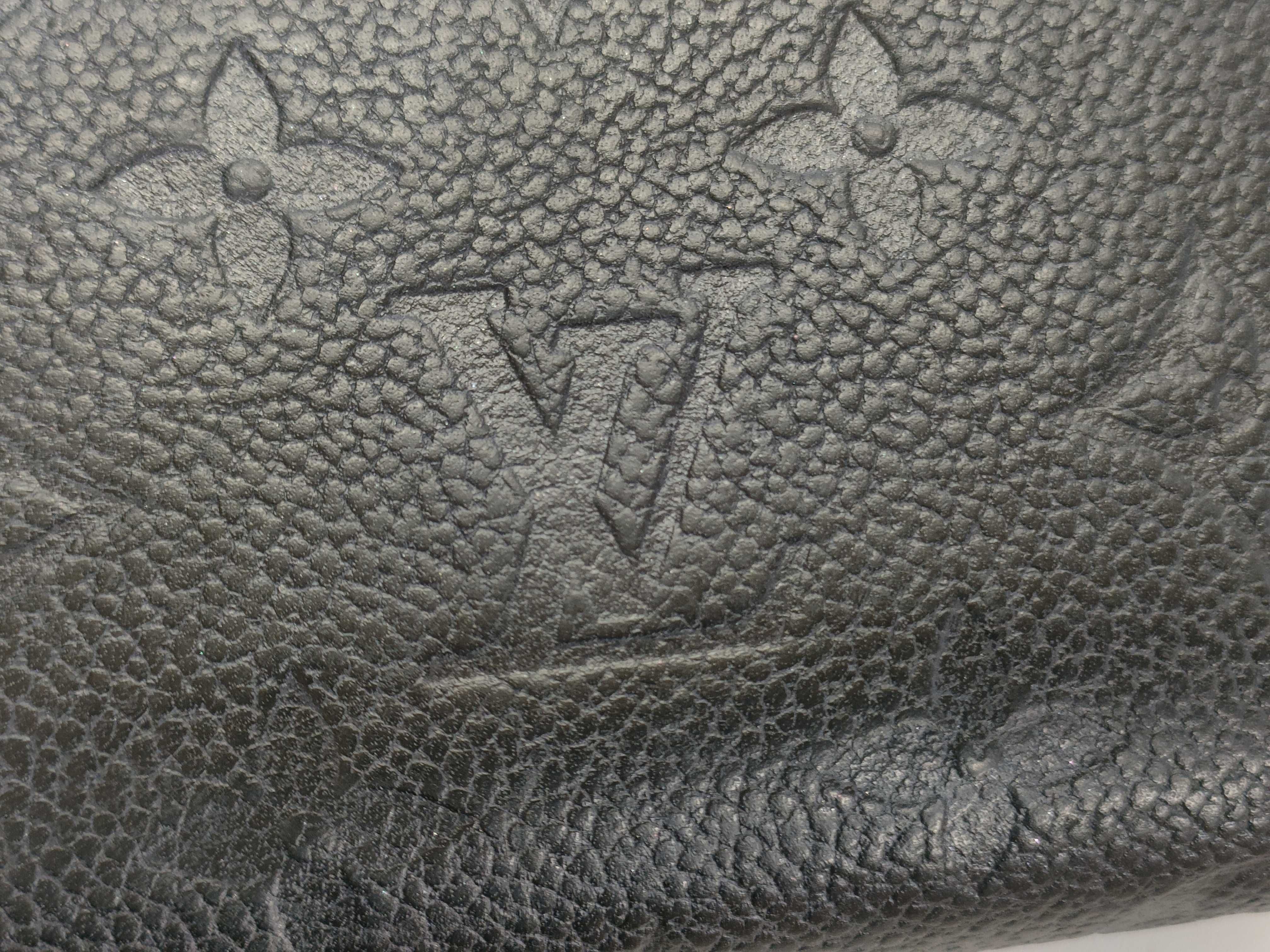 Monogram Empreinte Louis Vuitton Portefeuille Claire Folding Wallet Monogram Empreinte Black with IC Chip — view 14