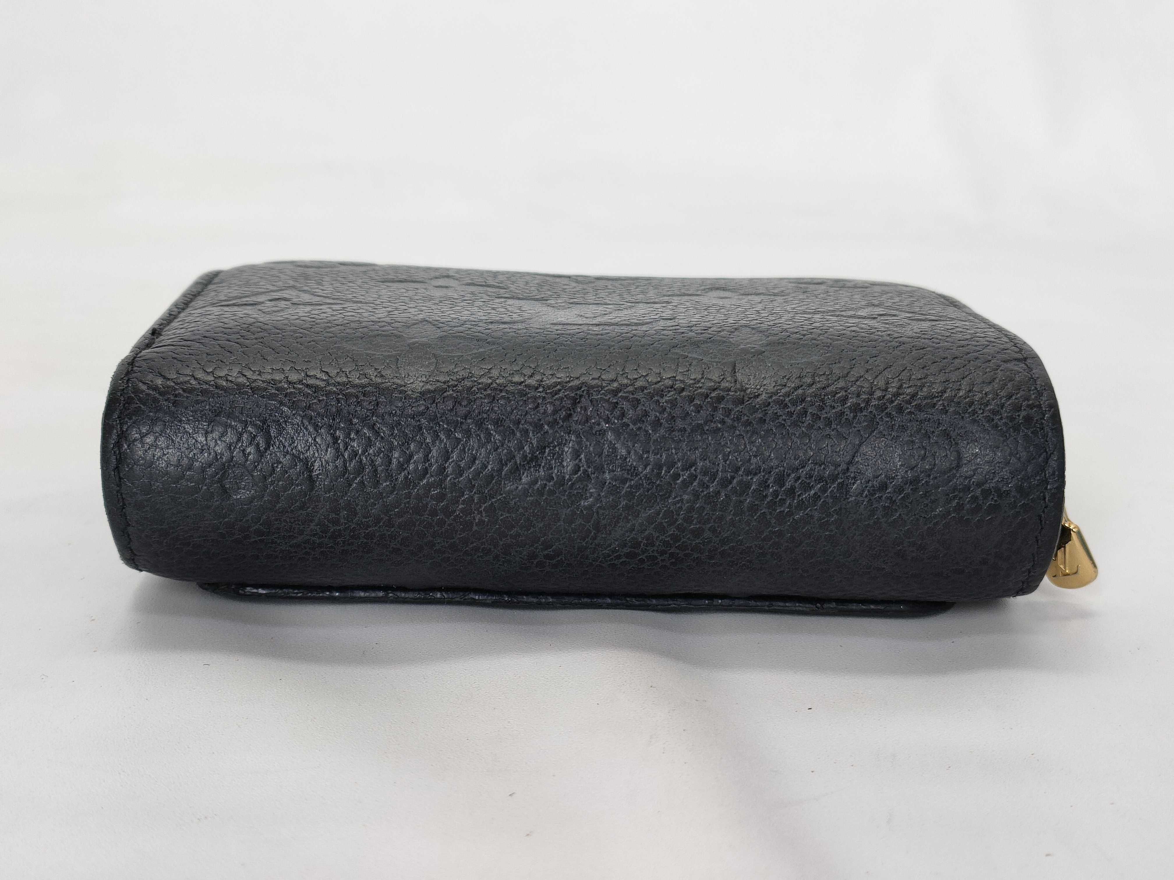 Monogram Empreinte Louis Vuitton Portefeuille Claire Folding Wallet Monogram Empreinte Black with IC Chip — view 3