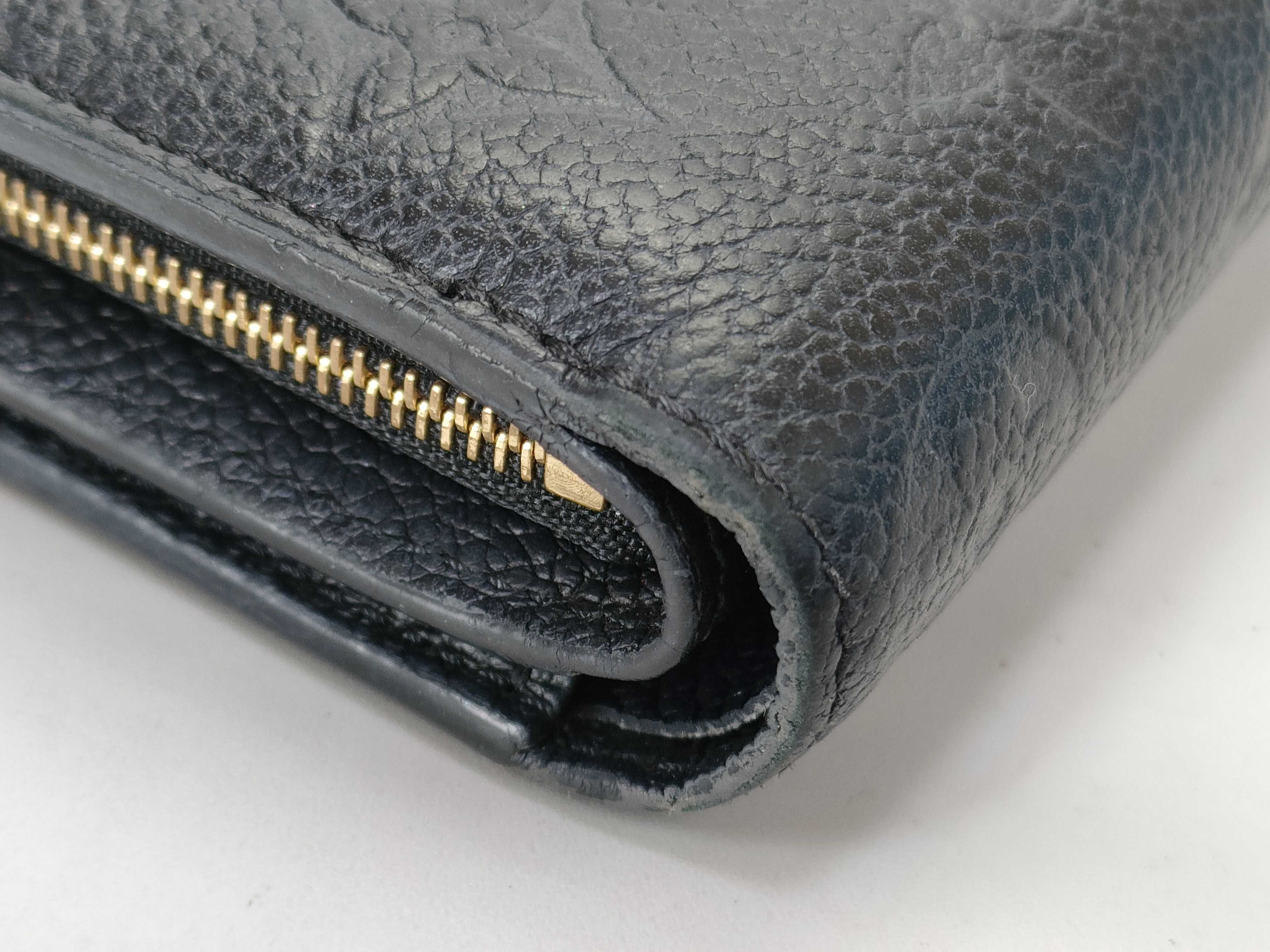 Monogram Empreinte Louis Vuitton Portefeuille Claire Folding Wallet Monogram Empreinte Black with IC Chip — view 4