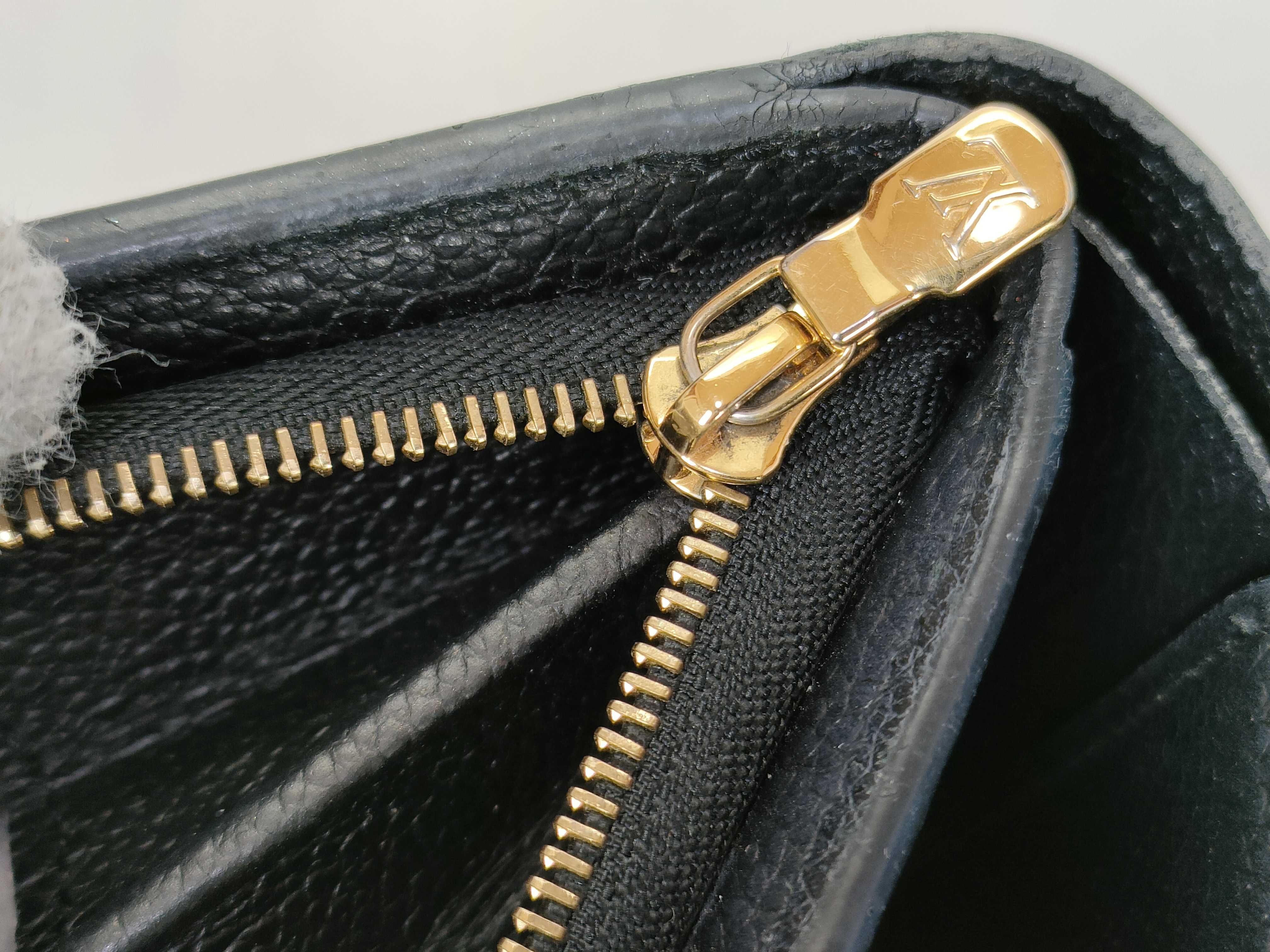 Monogram Empreinte Louis Vuitton Portefeuille Claire Folding Wallet Monogram Empreinte Black with IC Chip — view 7