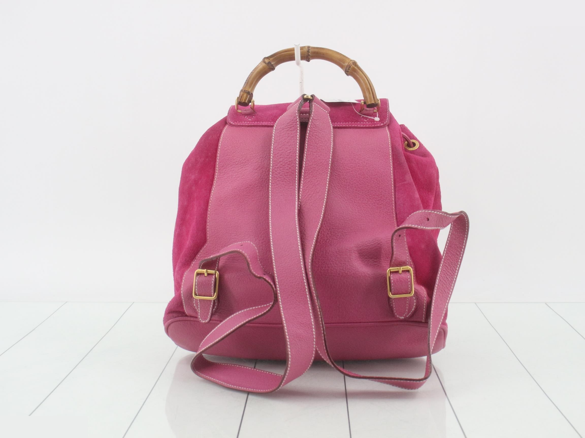 Bamboo suede leather backpack — view 2
