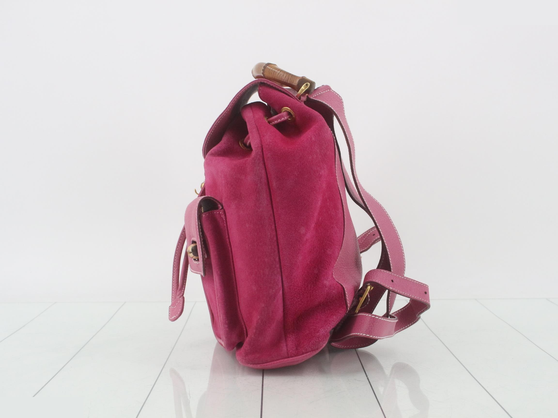 Bamboo suede leather backpack — view 3