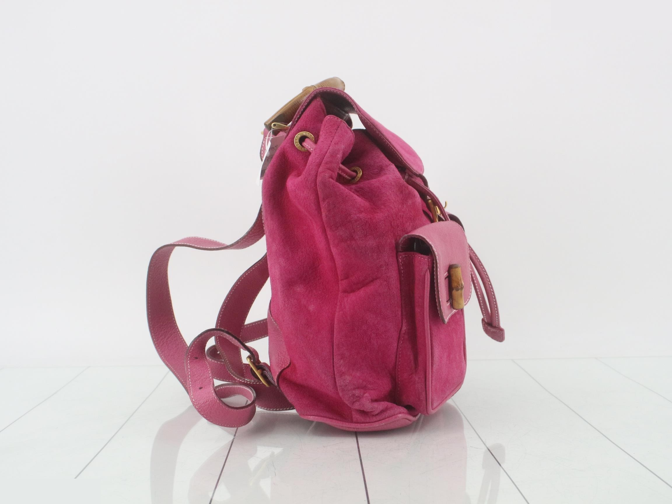 Bamboo suede leather backpack — view 4