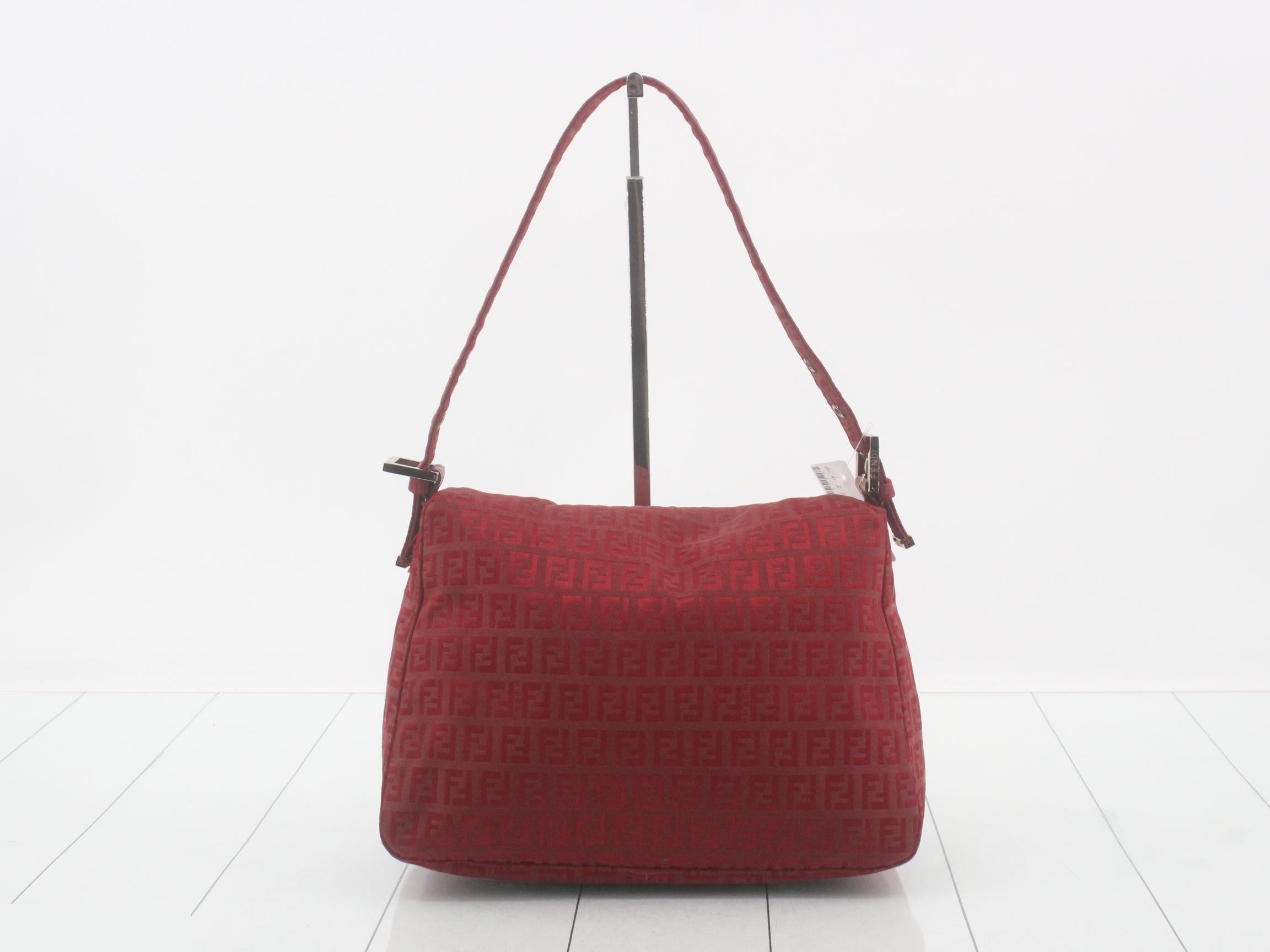 Canvas Zucchino Mamma Bucket Red SV Hardware — view 2