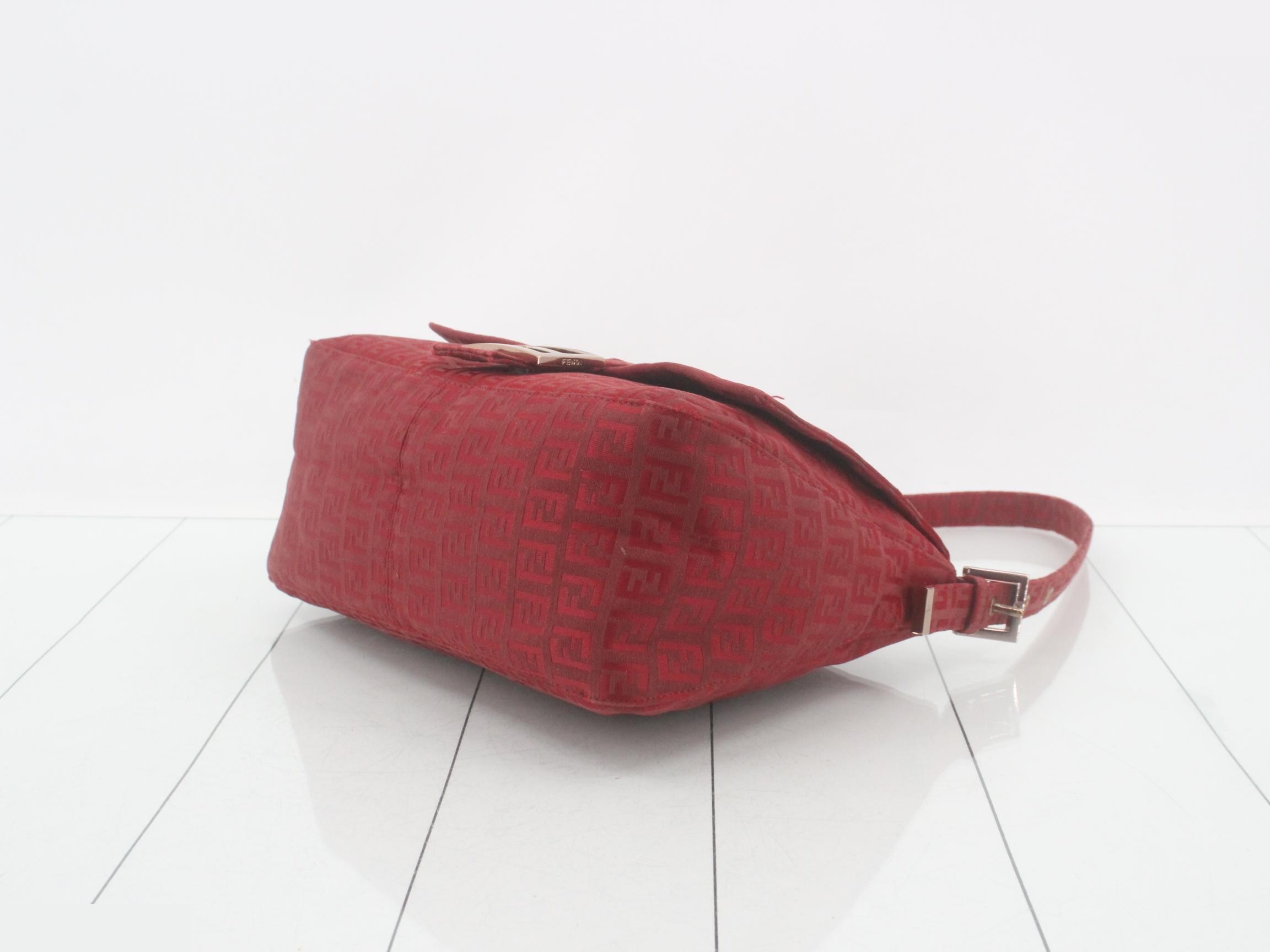 Canvas Zucchino Mamma Bucket Red SV Hardware — view 6