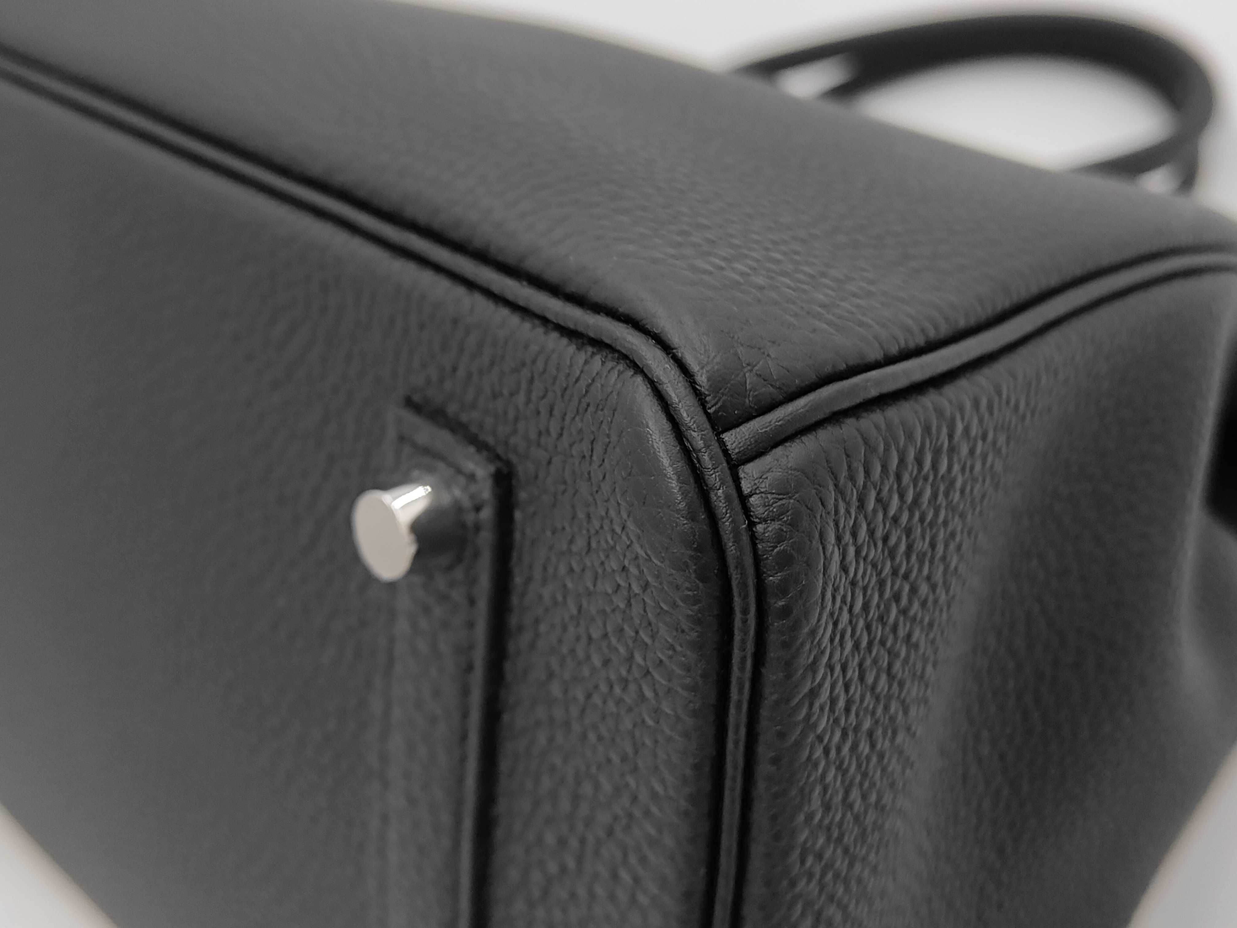 Birkin 35 Togo Black Silver Hardware G Stamp Handbag — view 7