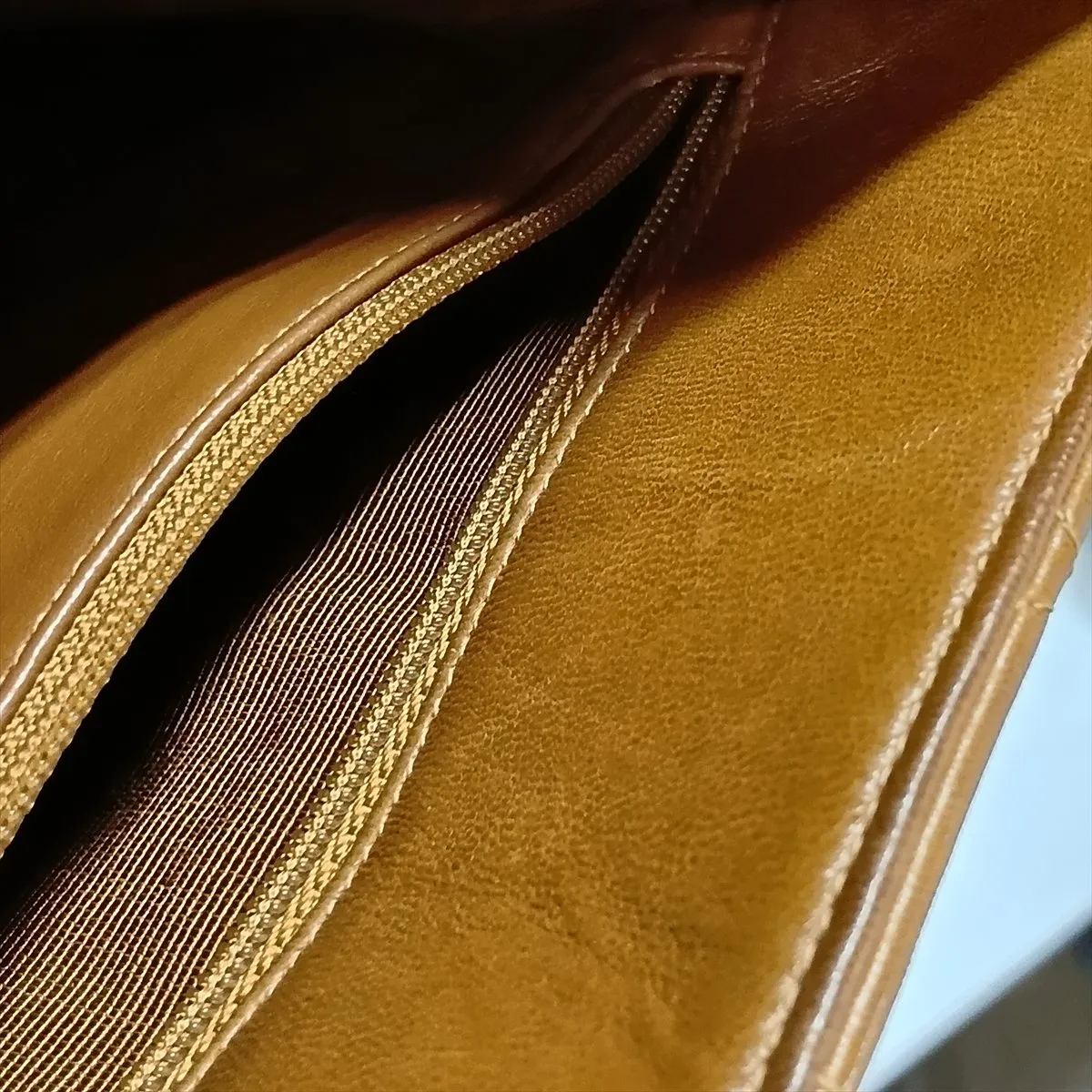 Matelassé Lambskin Chain Tote Bag, Brown with Gold Hardware, Item No. 1077052 — view 14