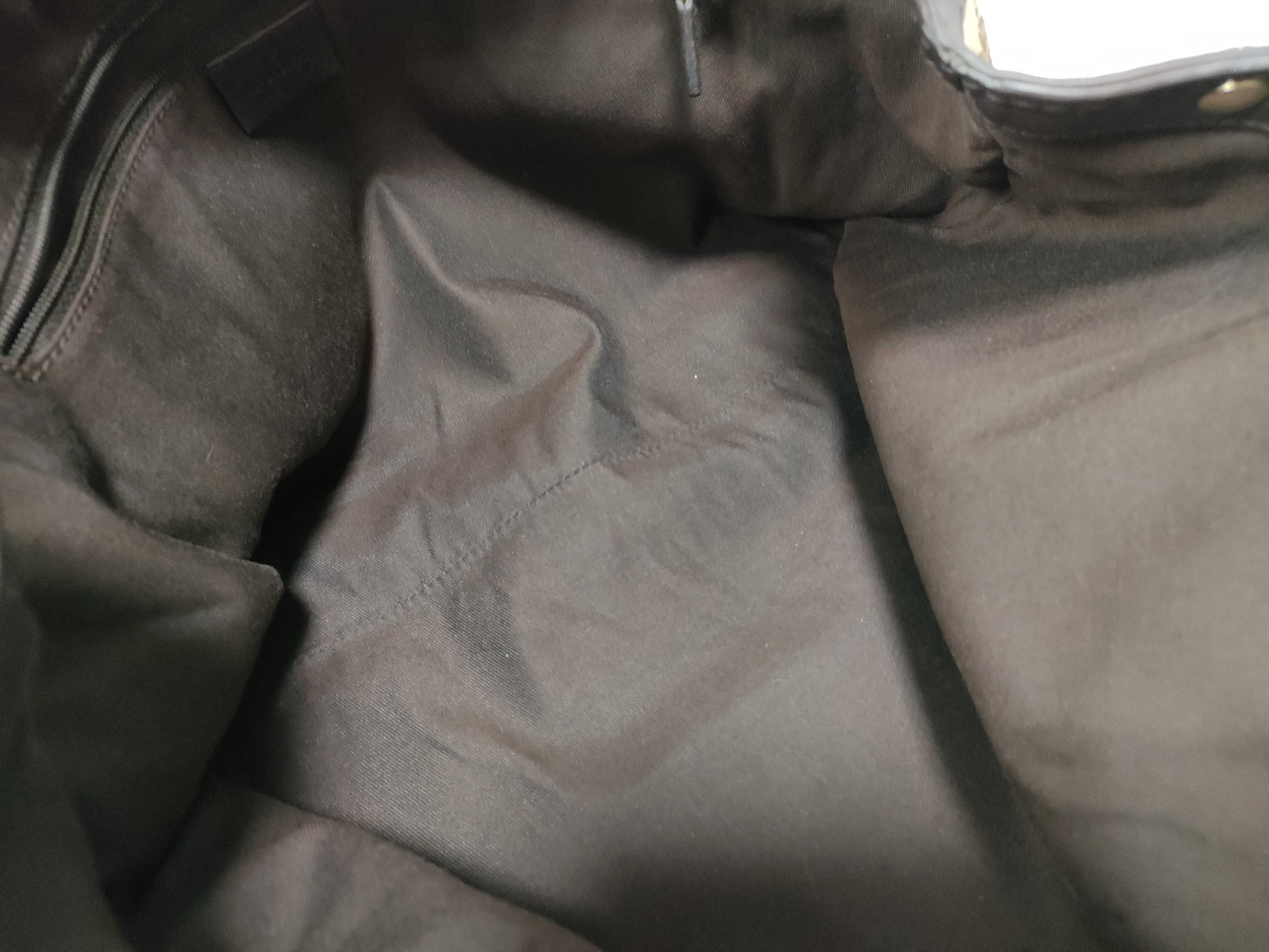 Dark Brown Canvas GG Supreme Pumpkin Shoulder Bag (Handbag) — view 13