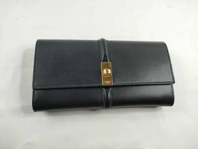 wallet, black, long wallet