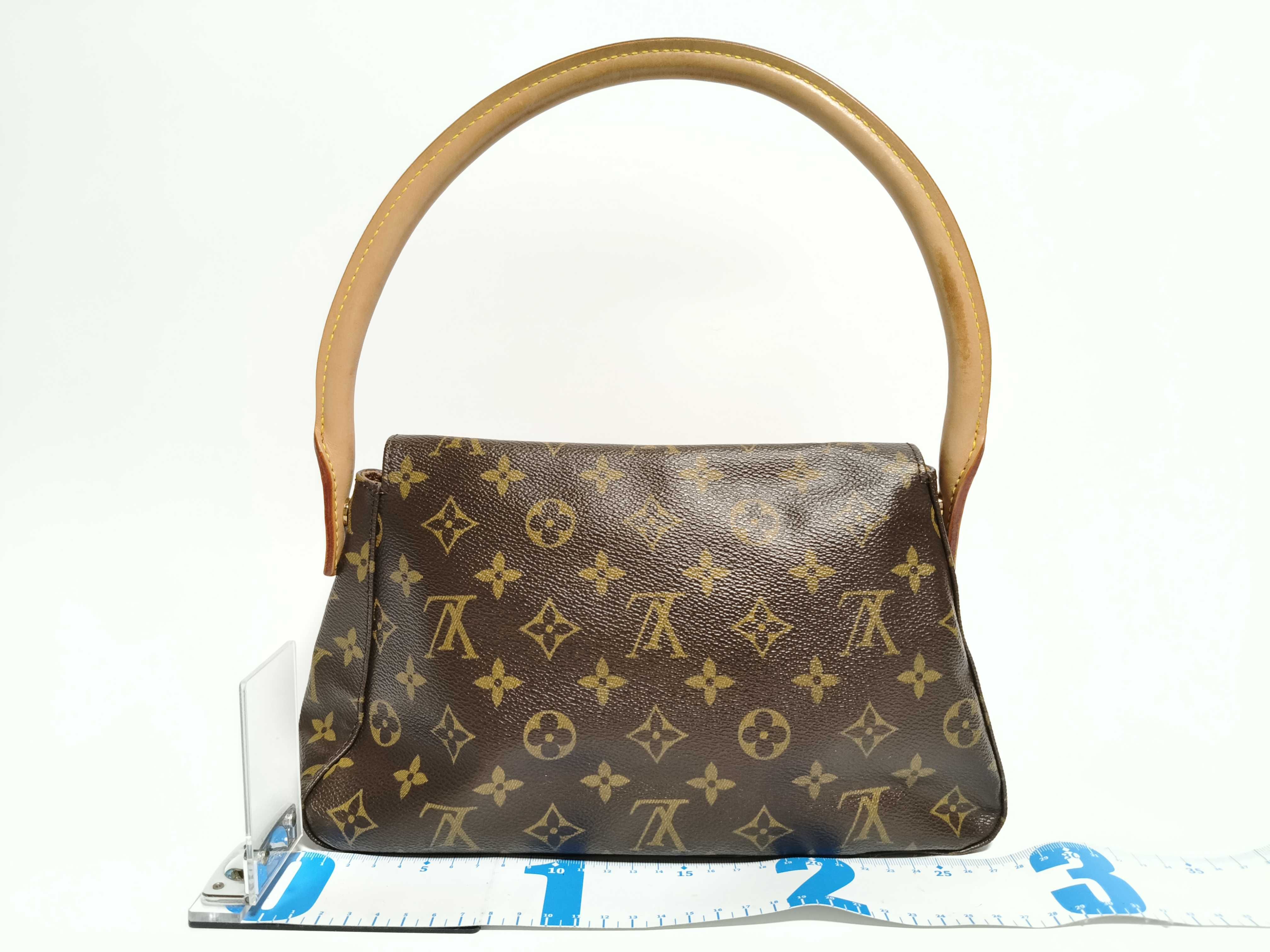 Monogram Handbag Mini Looping Brown Handbag — view 2