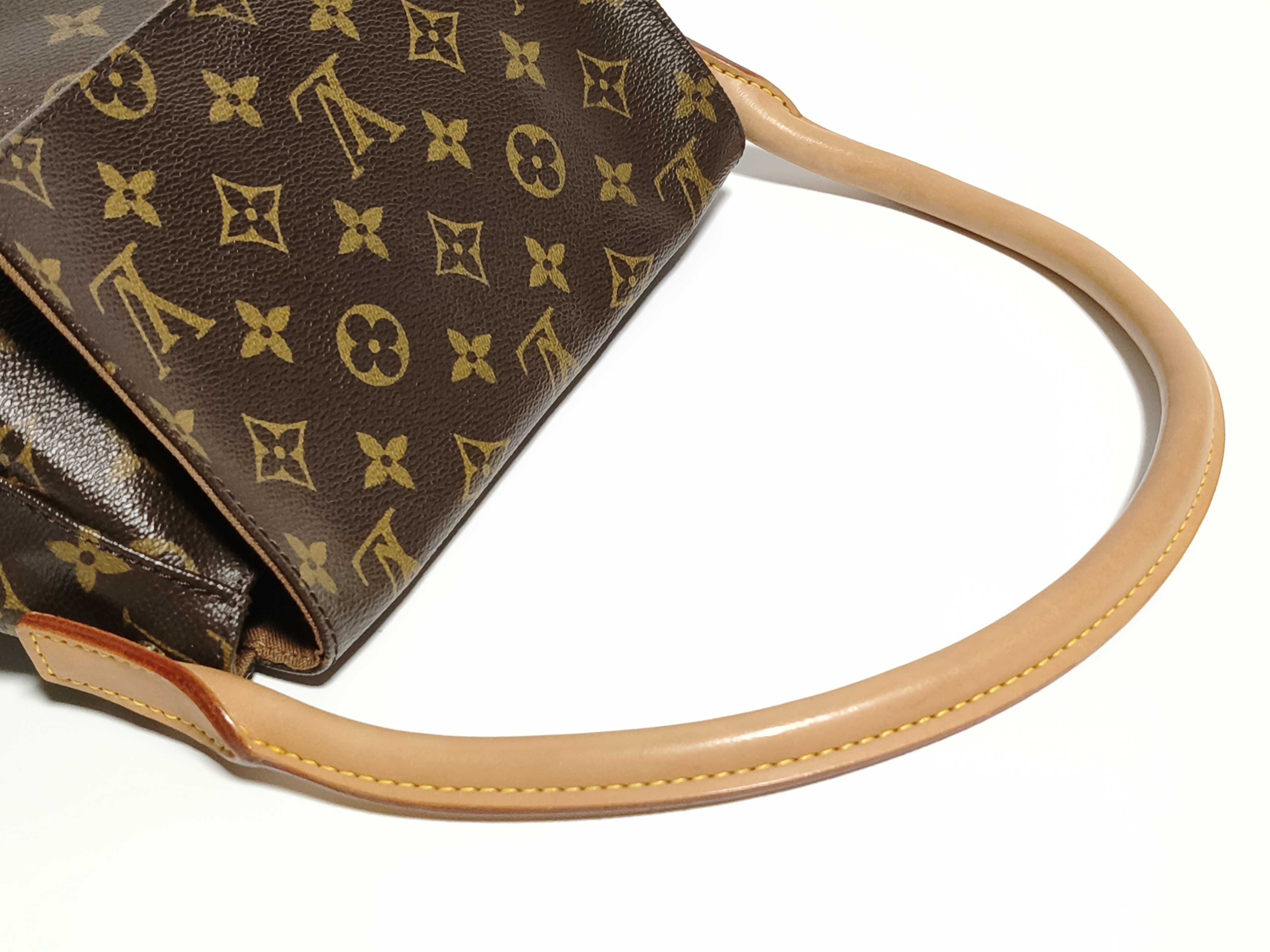 Monogram Handbag Mini Looping Brown Handbag — view 3