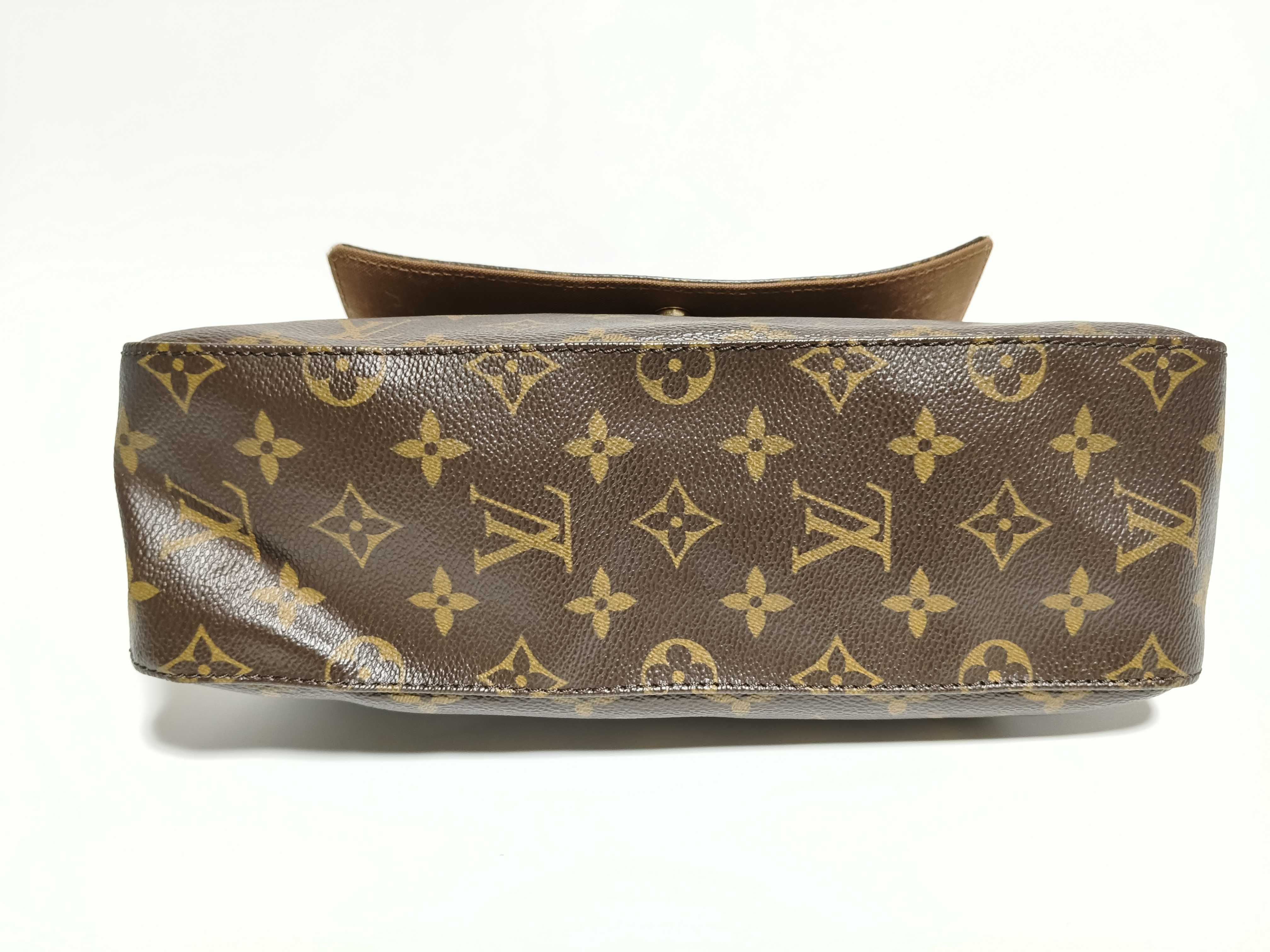 Monogram Handbag Mini Looping Brown Handbag — view 7