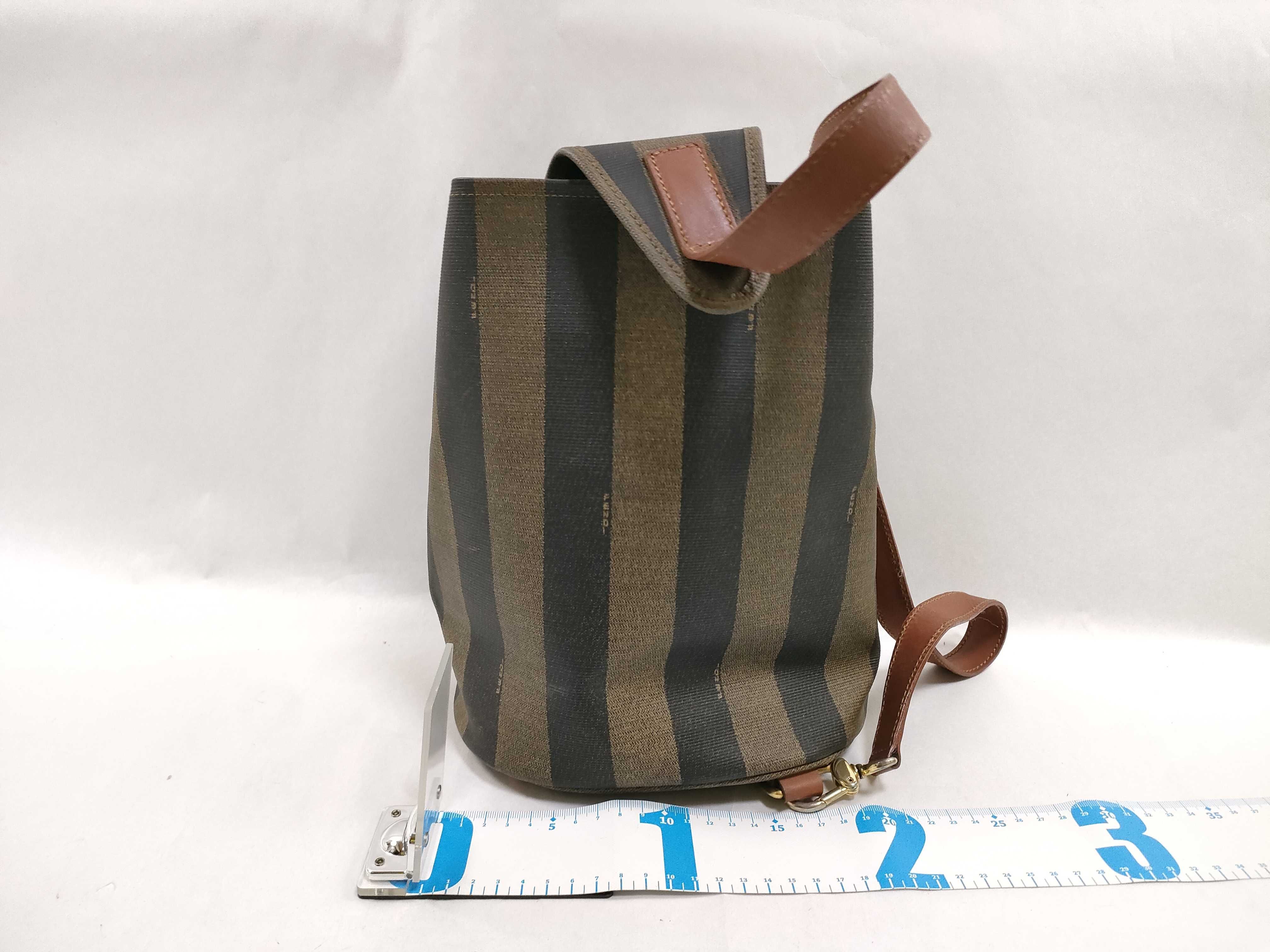 Striped Shoulder Bag, Backpack Style Shoulder Bag — view 2