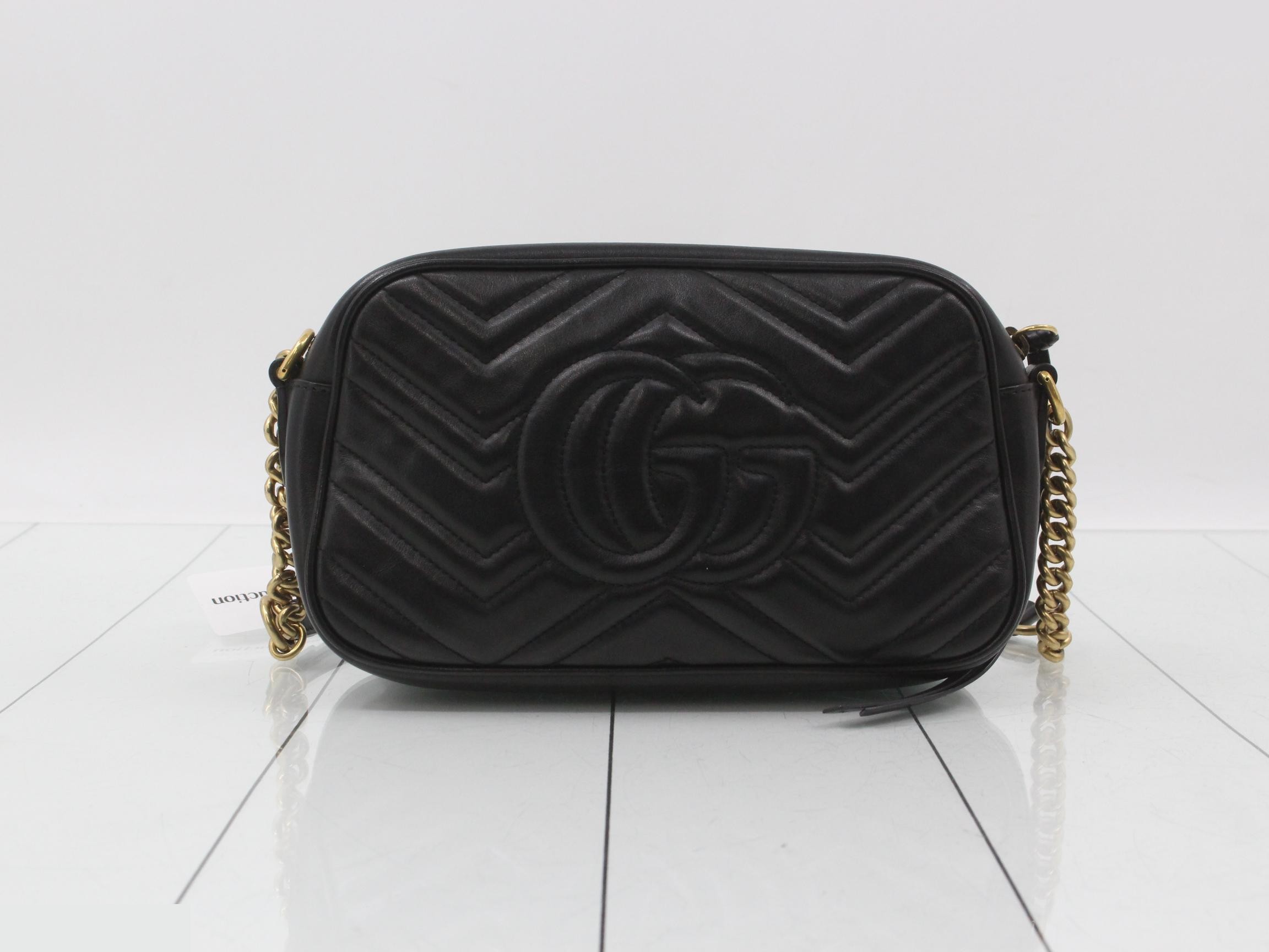 Marmont Shoulder Bag, Black, 447632, 520981 — view 2