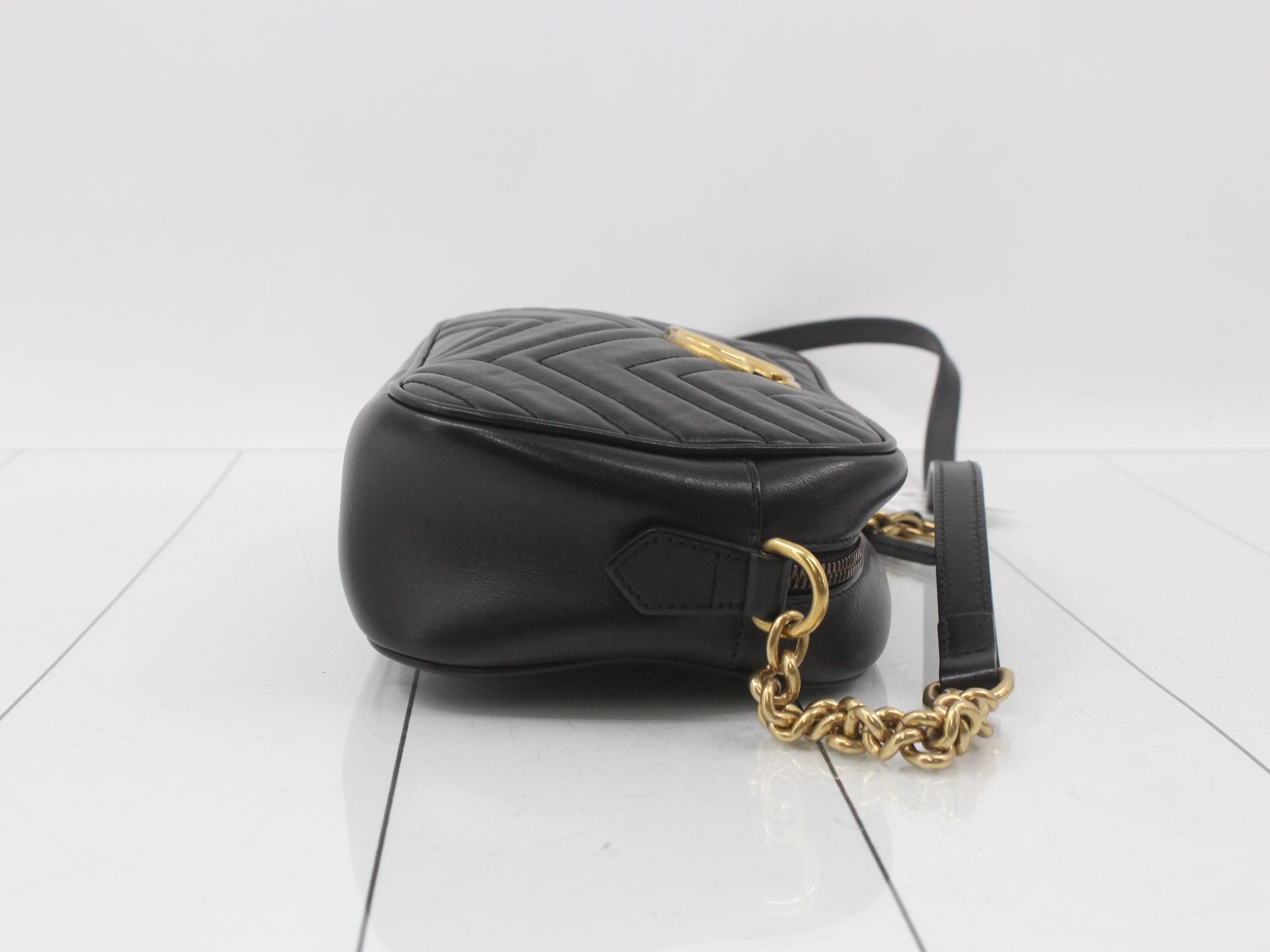 Marmont Shoulder Bag, Black, 447632, 520981 — view 3