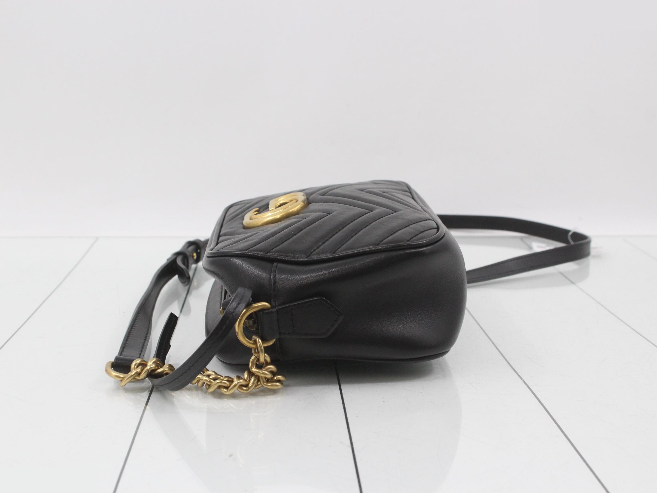 Marmont Shoulder Bag, Black, 447632, 520981 — view 4