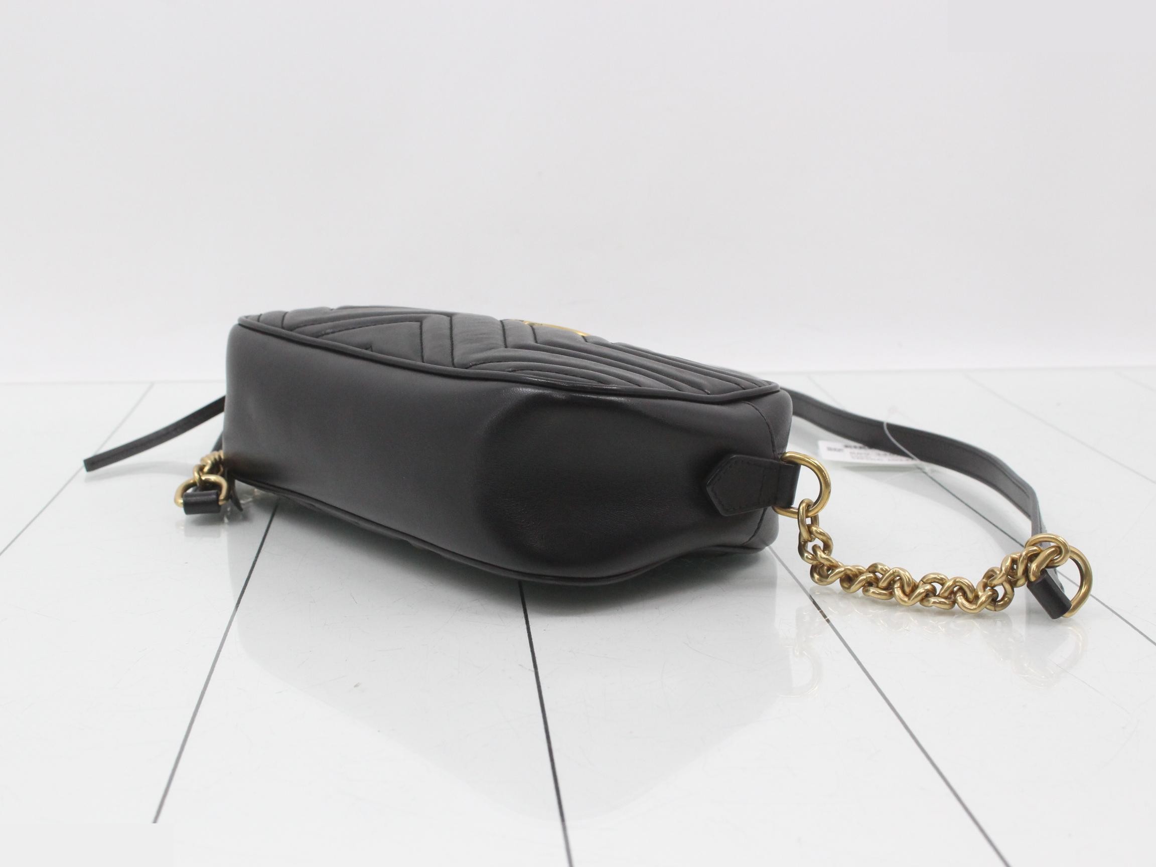 Marmont Shoulder Bag, Black, 447632, 520981 — view 6