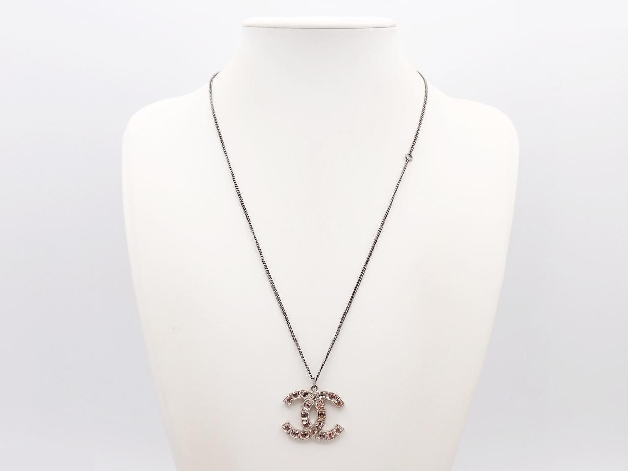 Coco Mark Rhinestone Necklace, Chain approx. 60cm — view 3