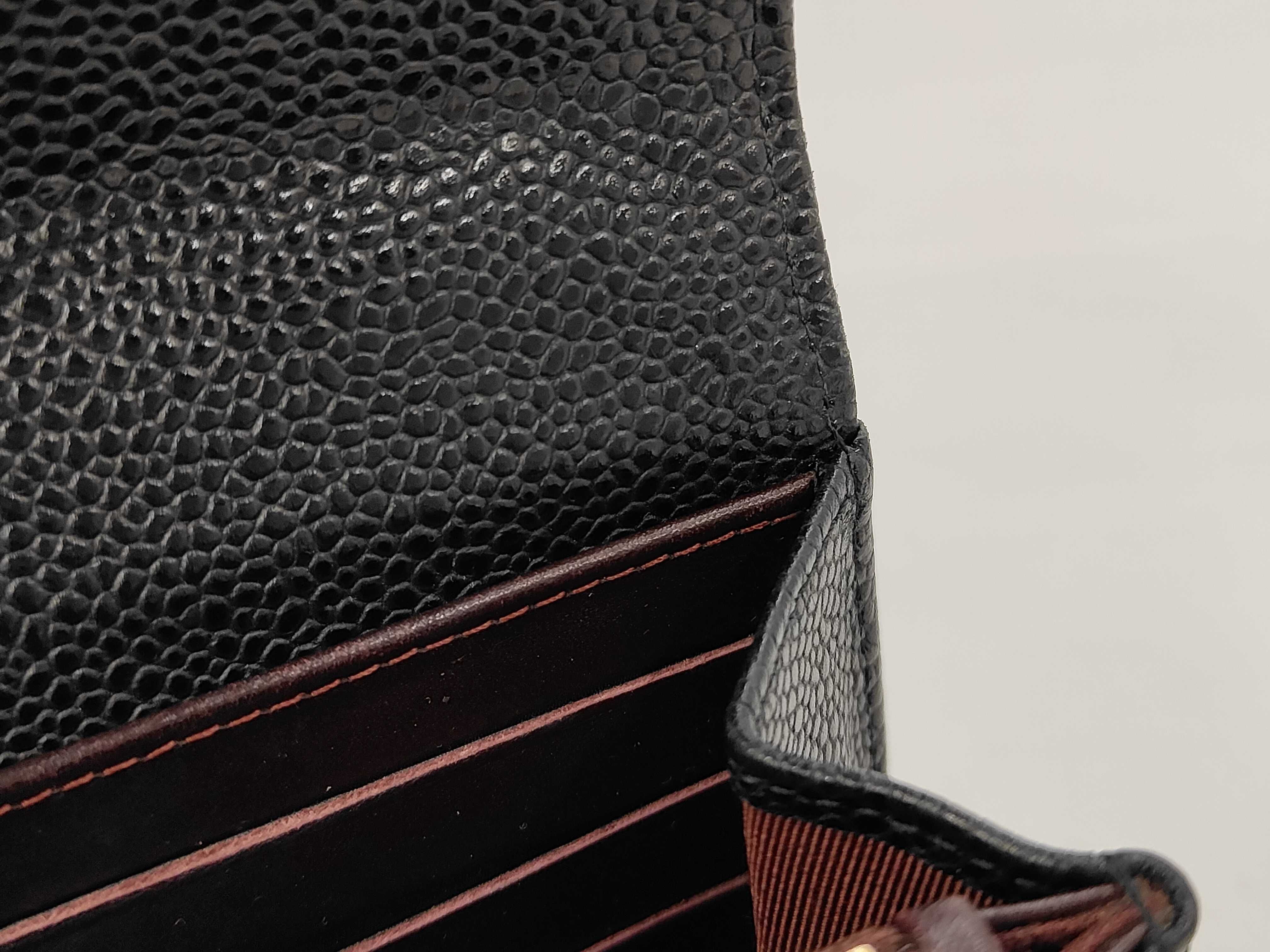 Caviar Leather Chanel Matelassé Long Wallet, Caviar Leather, Gold Hardware, Black, 18754852 Wallet — view 7