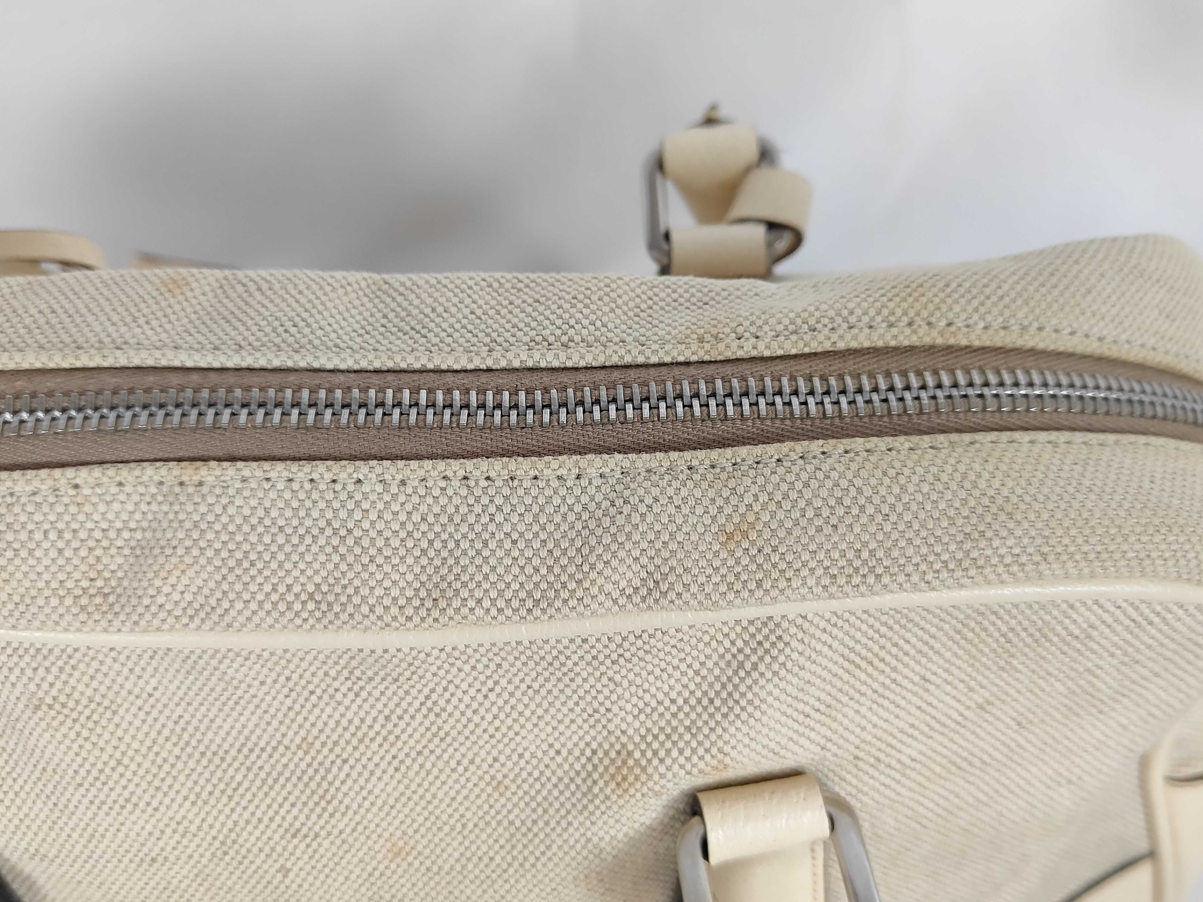 Leather Canvas Bowling Bag Shoulder Bag Tote Bag — view 13
