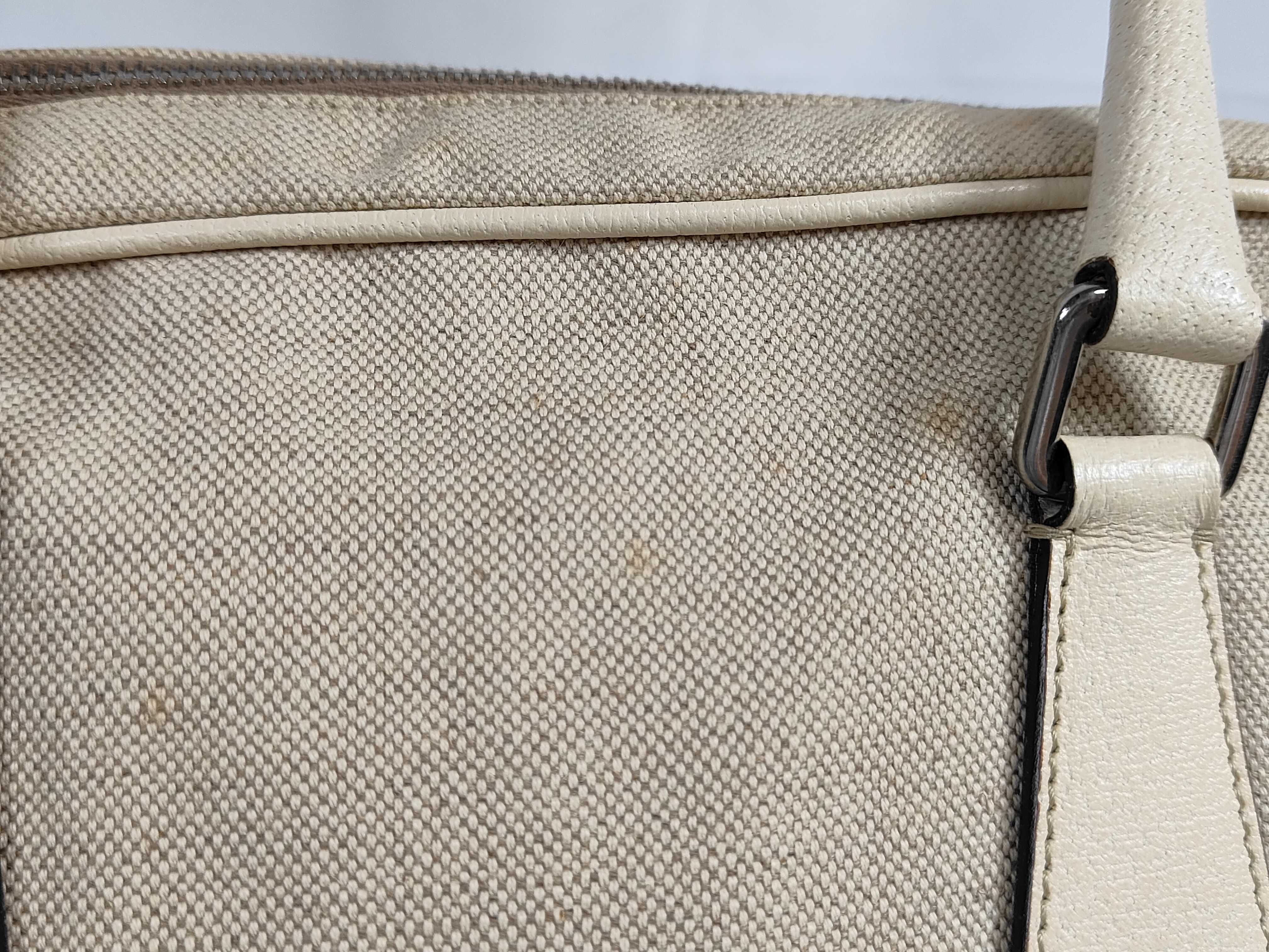 Leather Canvas Bowling Bag Shoulder Bag Tote Bag — view 14