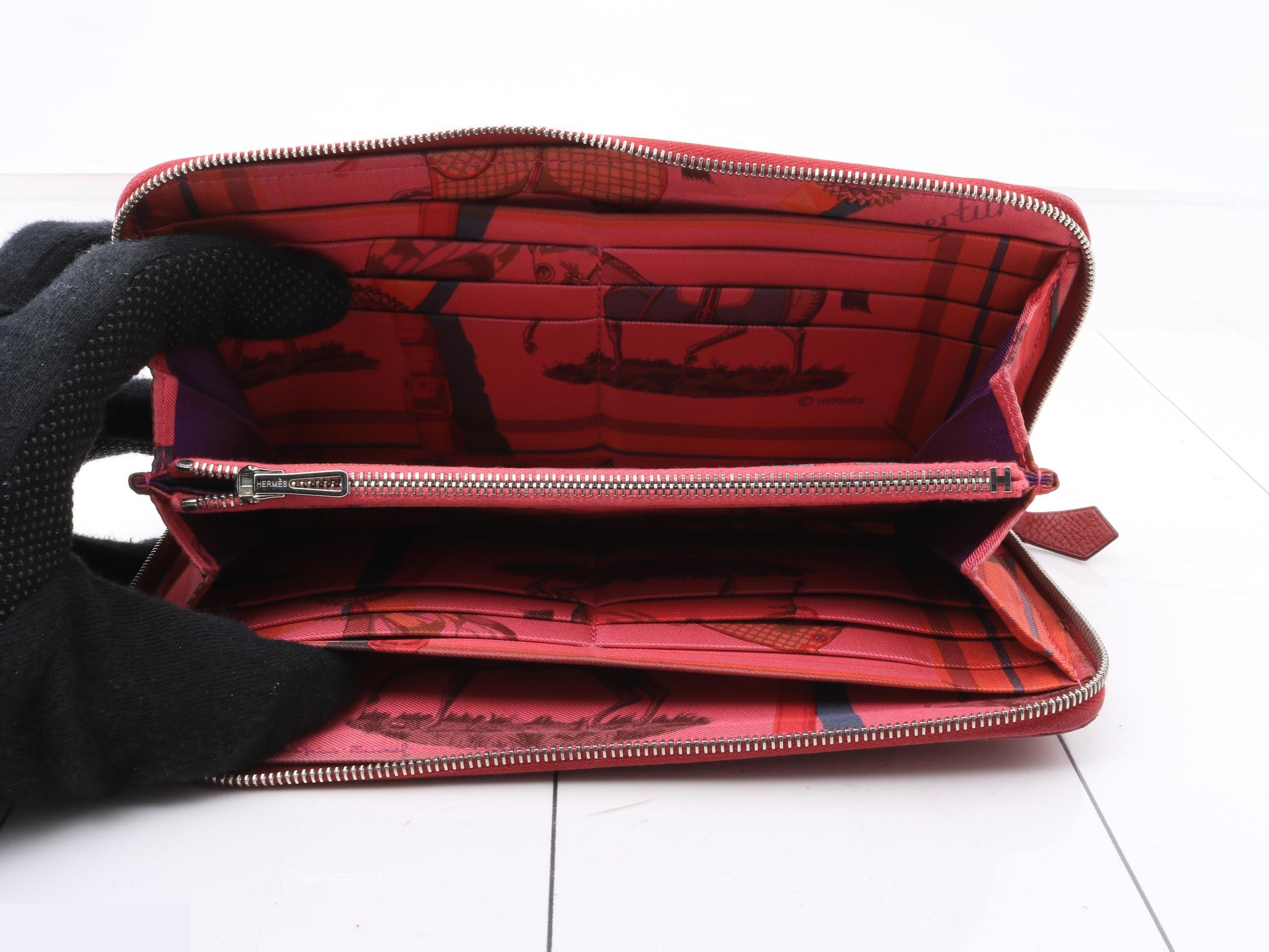 Azap Silk In N stamp HERMES wallet — view 4