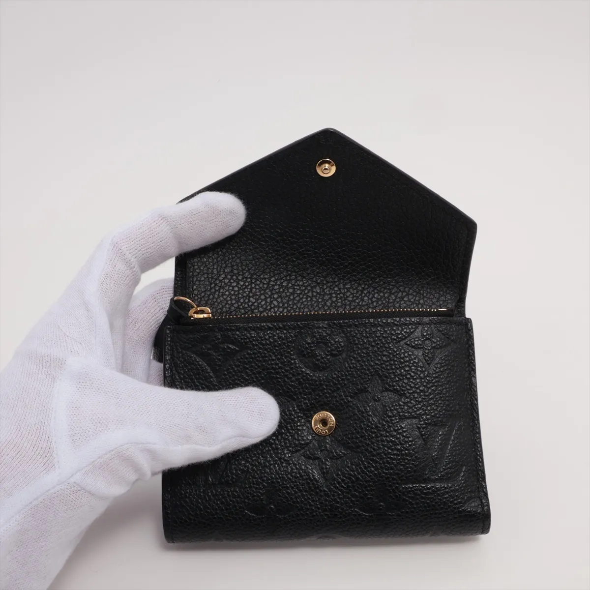 Empreinte Portefeuille Victorine M64060 Noir Compact Wallet RFID Reactive — view 3
