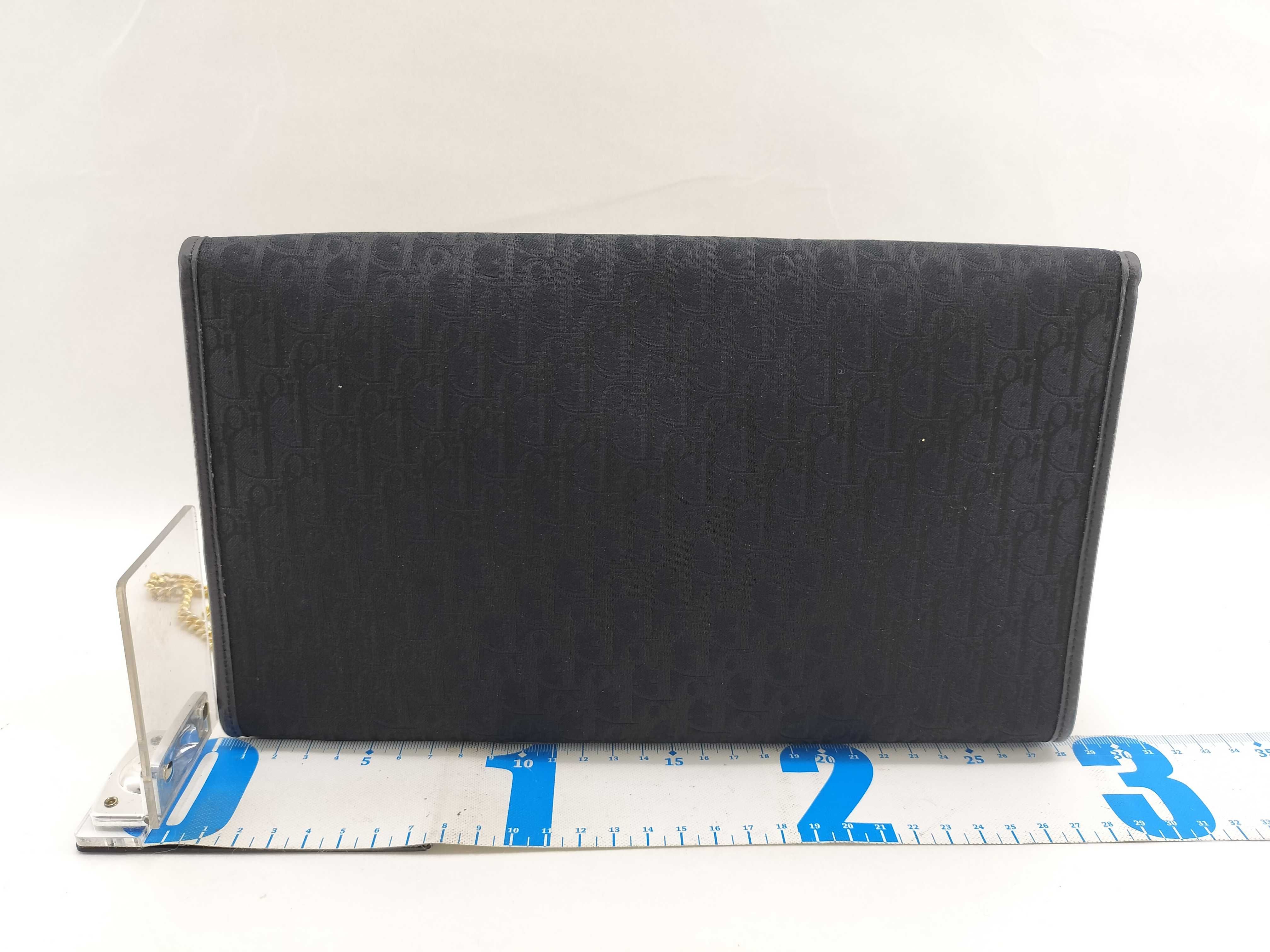 Trotter Chain Bag, Canvas and Leather, Black Shoulder Bag — view 2