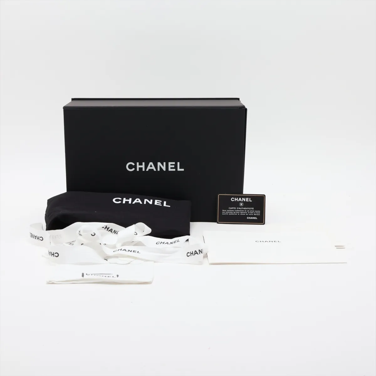 [Individually packaged] Chanel Matelassé 23 Small Caviar Skin Double Flap Double Chain Bag, Black with Gold Hardware, 28834182, Serial Number 28, A01113 — view 11