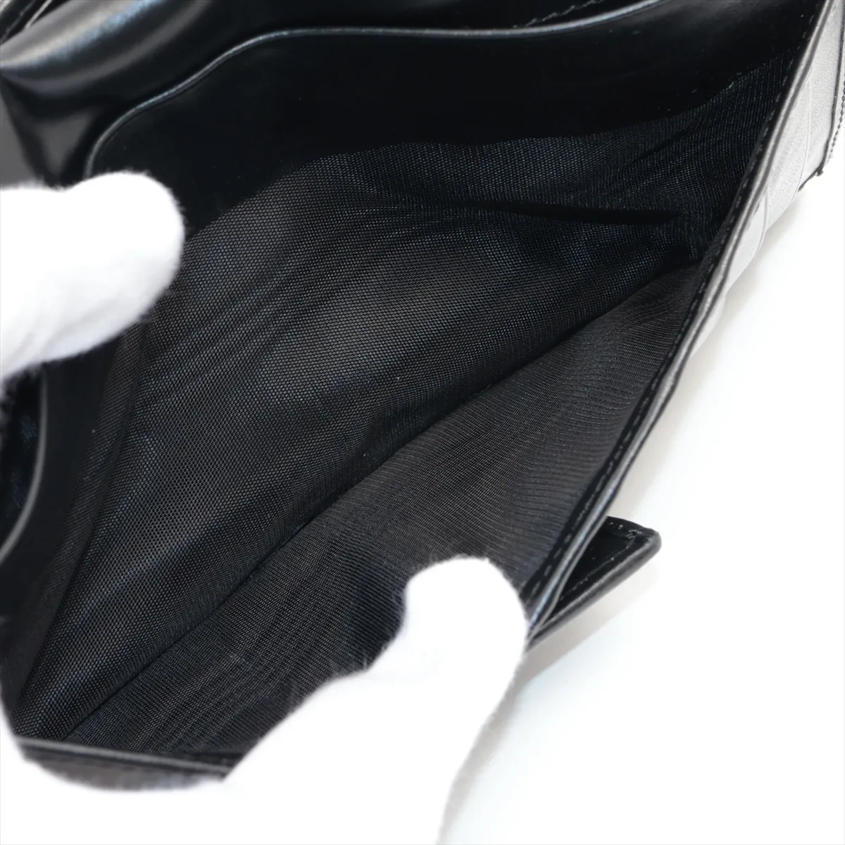 GG Canvas x Leather Long Wallet Black 035 1408 2150 — view 7