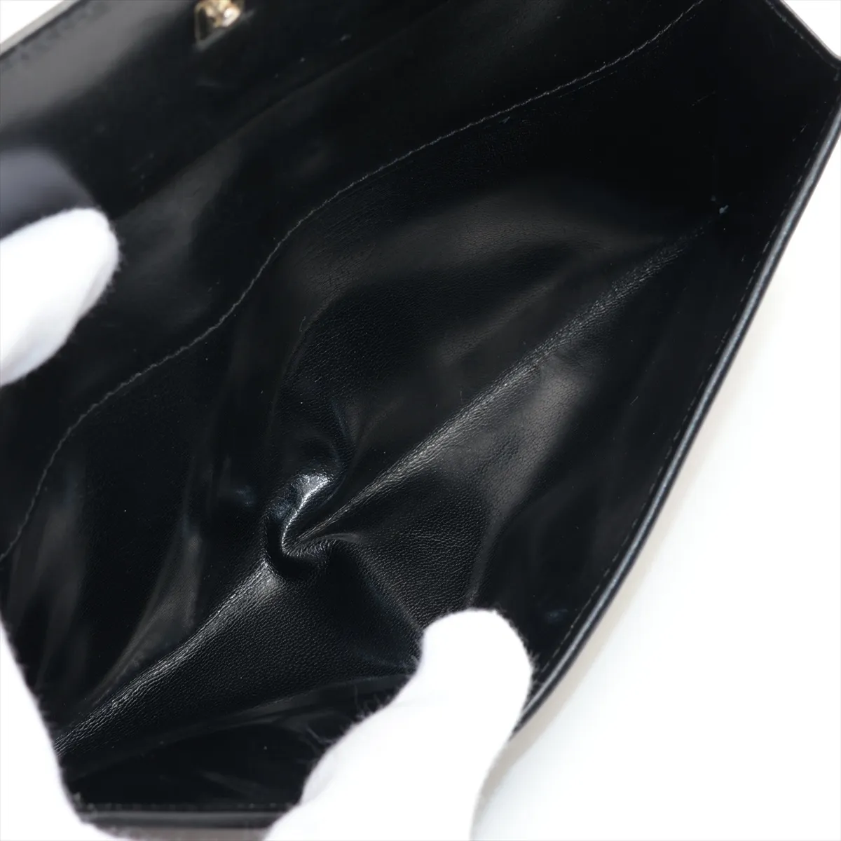 GG Canvas x Leather Long Wallet Black 035 1408 2150 — view 8