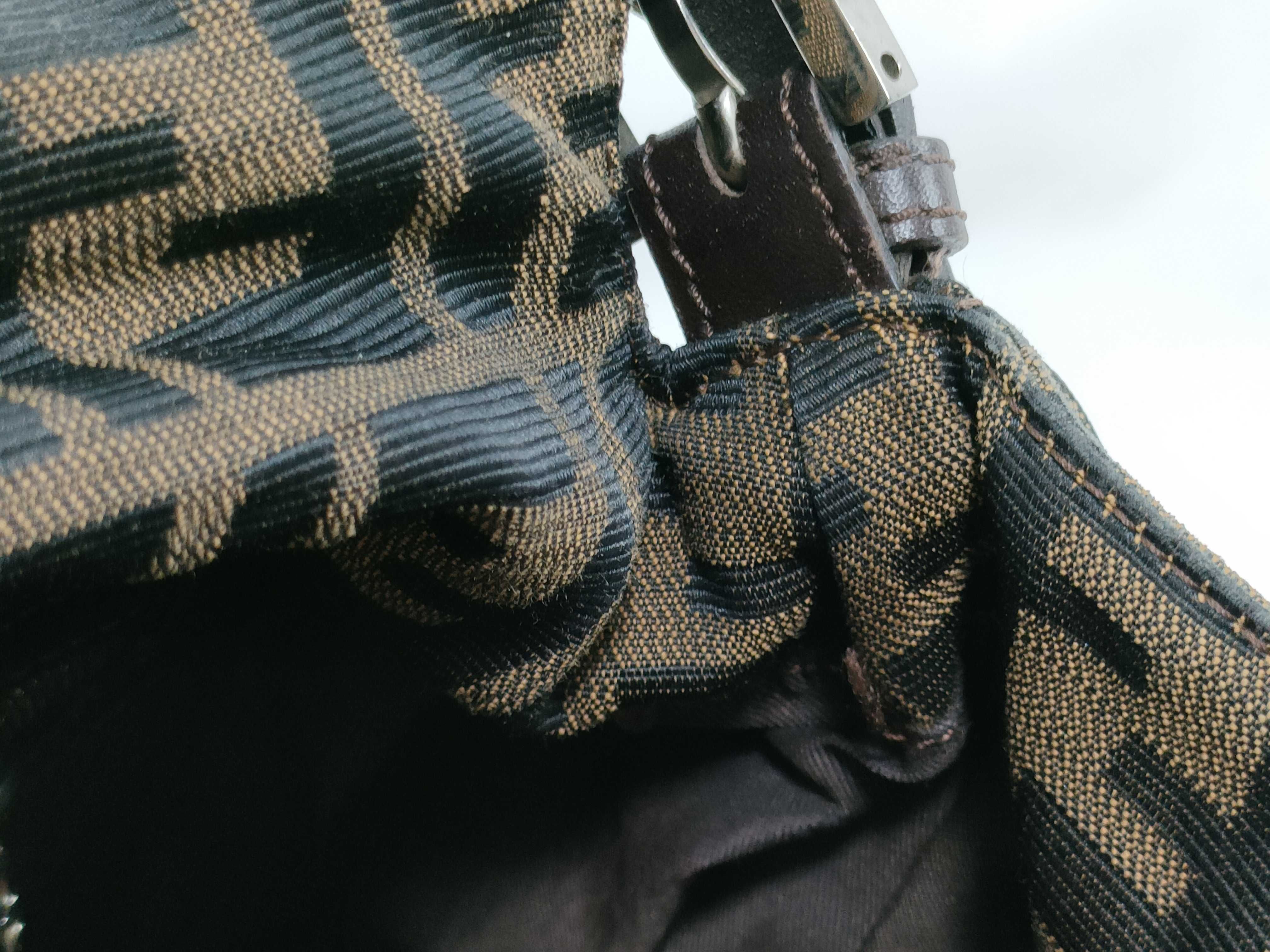 Zucca Canvas x Leather Mamma Bucket Shoulder Bag — view 13
