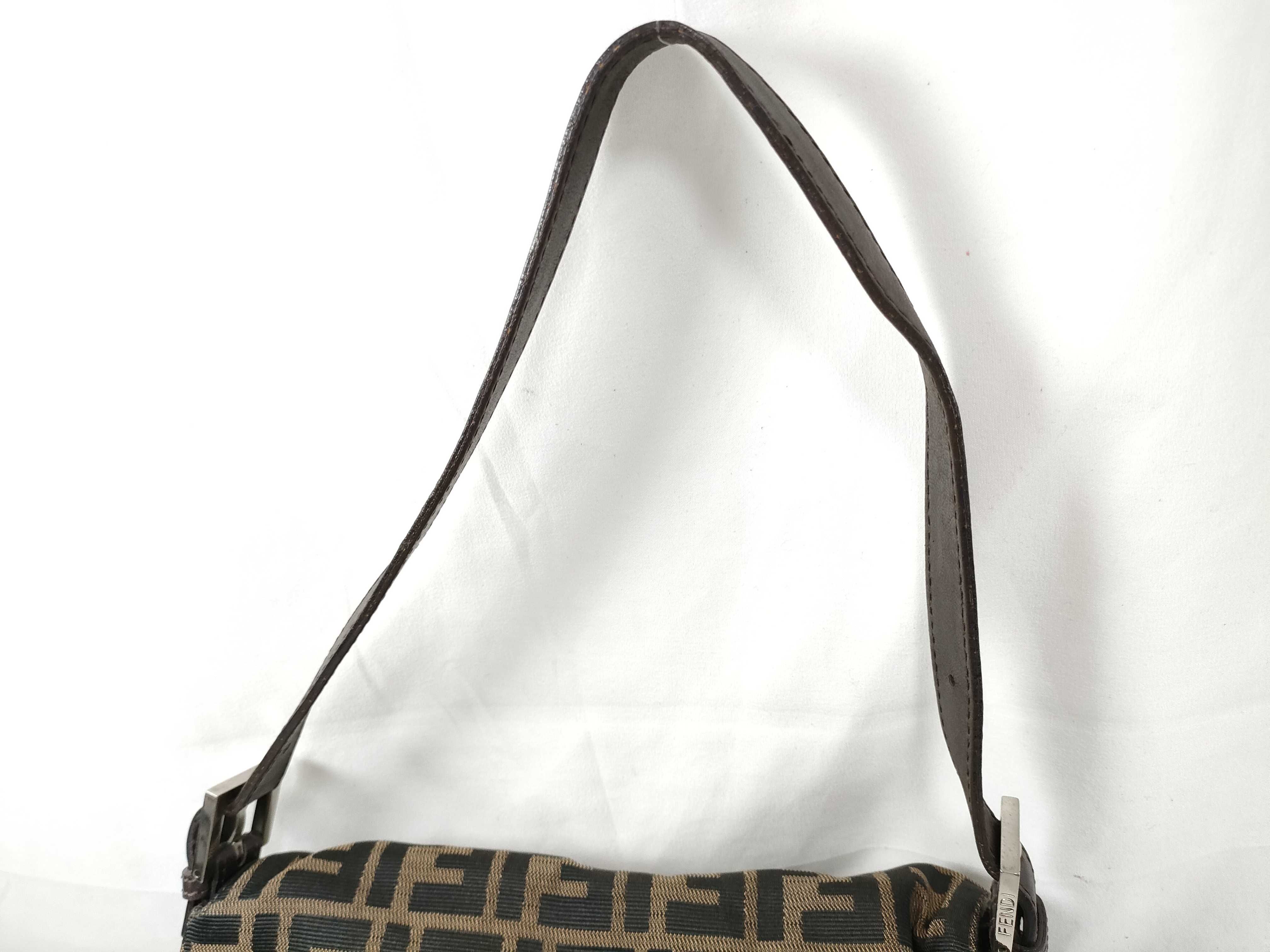 Zucca Canvas x Leather Mamma Bucket Shoulder Bag — view 3