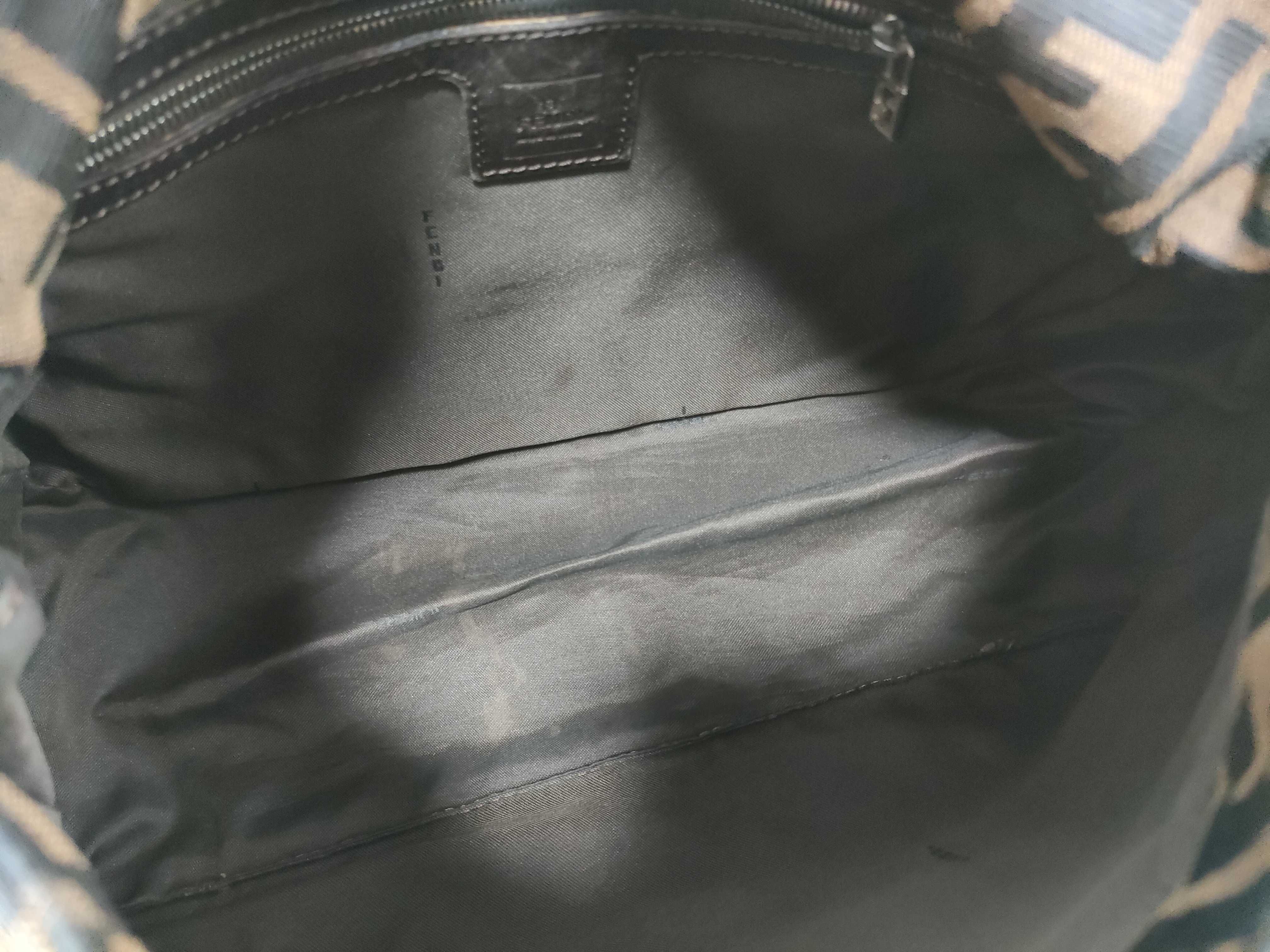 Zucca Canvas x Leather Mamma Bucket Shoulder Bag — view 10