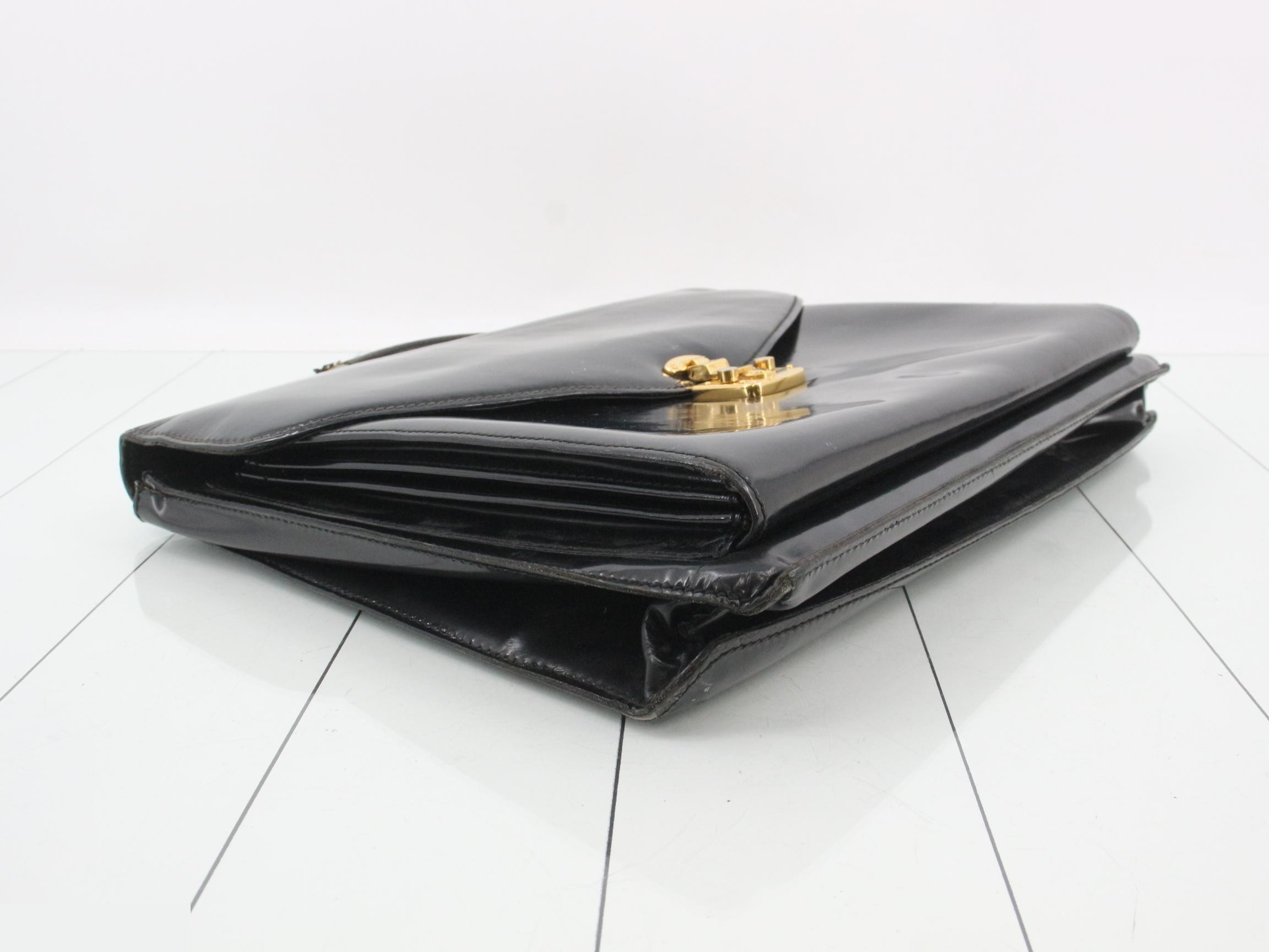 015-1434-3314 Briefcase, Black, Enamel — view 5