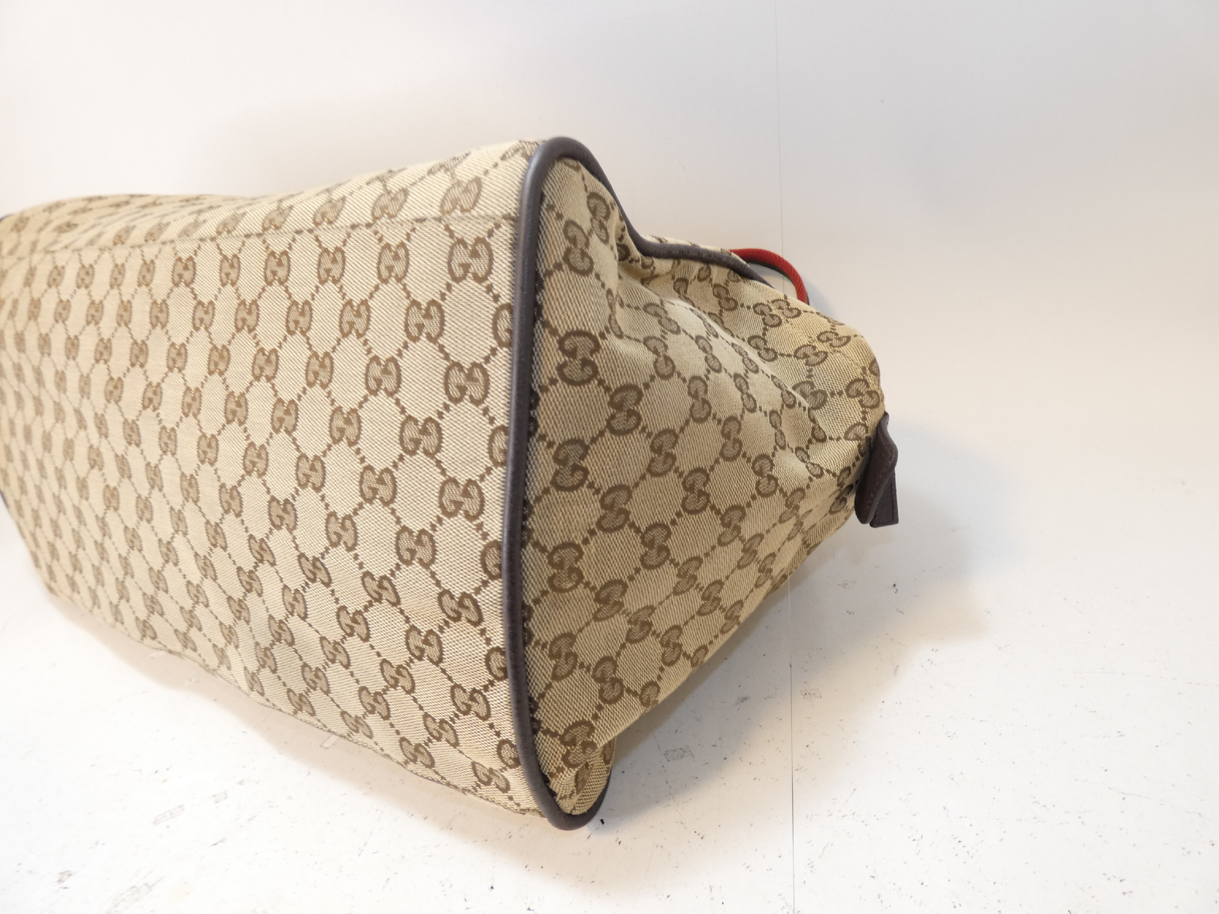 GG Canvas Square Sherry Hand Tote Bag — view 6