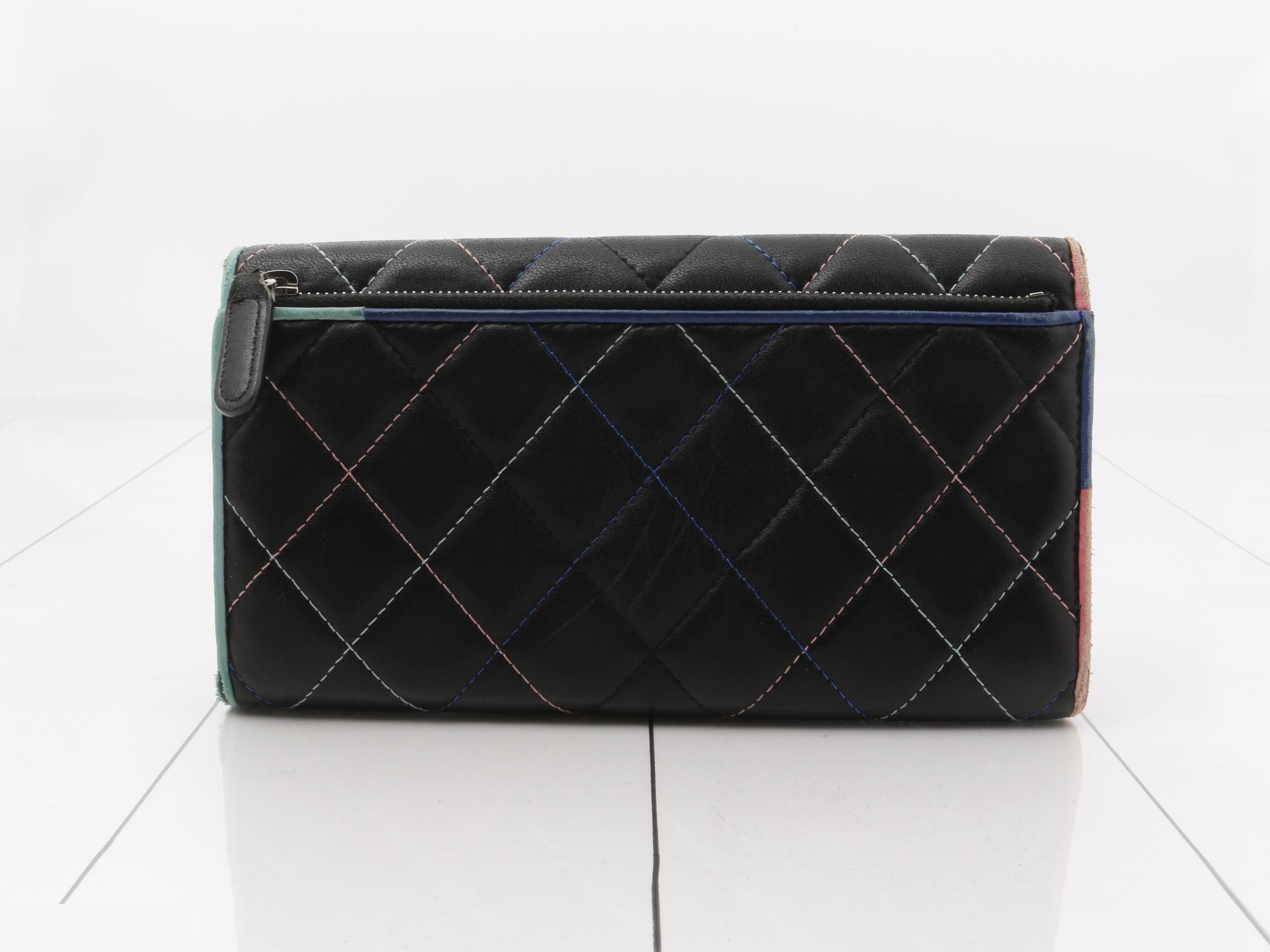 Item #27: Chanel long wallet, stitched, multicolor — view 2
