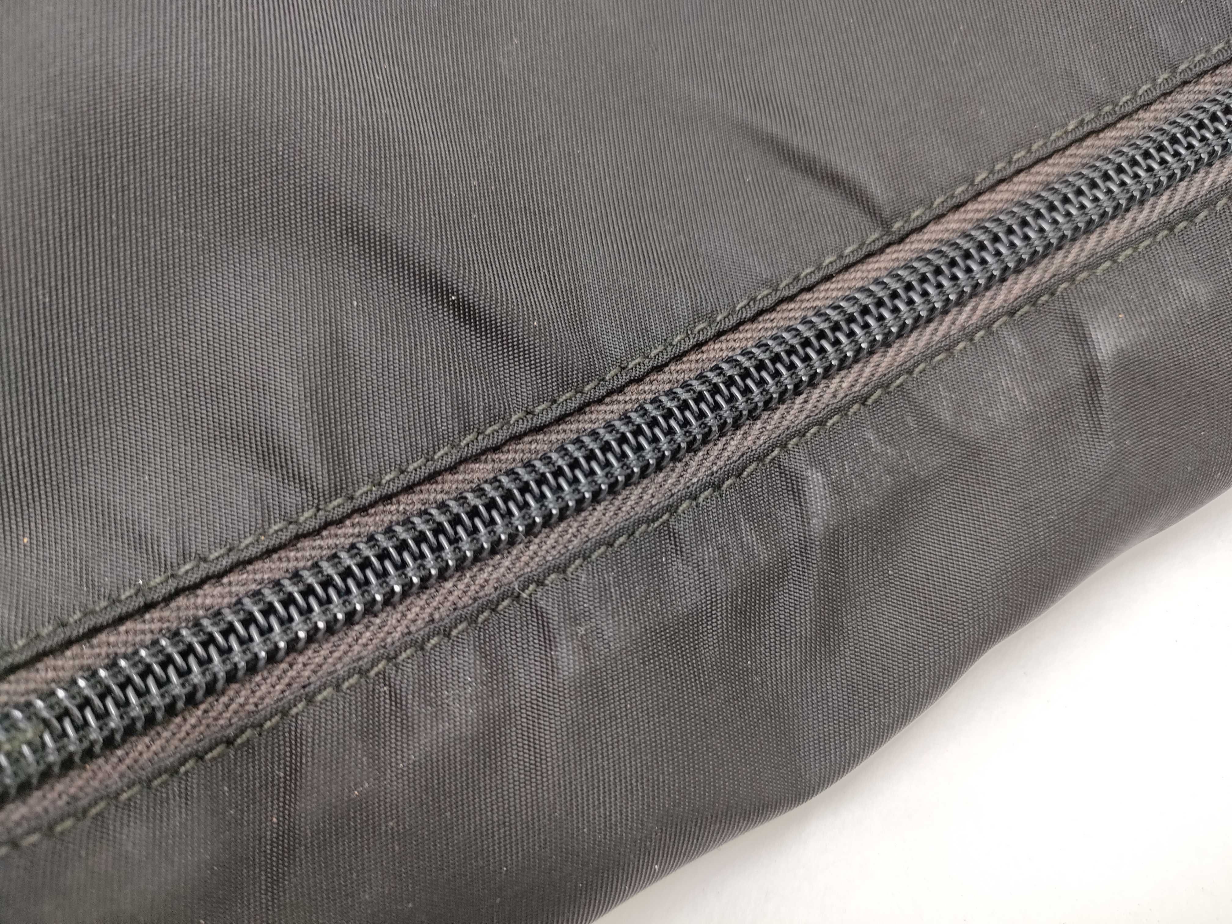 Nylon Shoulder Bag, Triangle Plate, Black Nylon Shoulder Bag — view 6