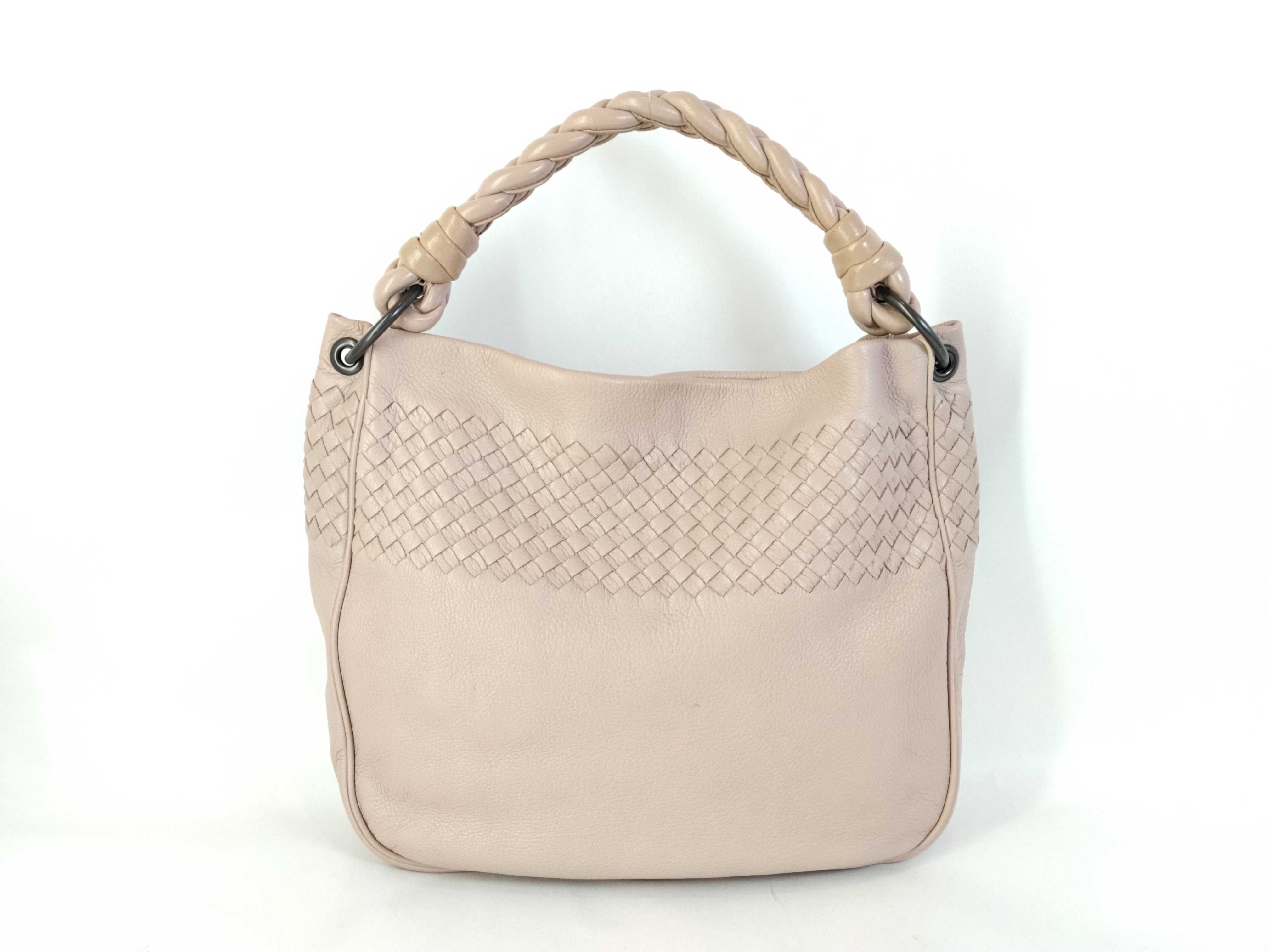 Intrecciato Bottega Veneta One-Shoulder Intrecciato Pink Handbag