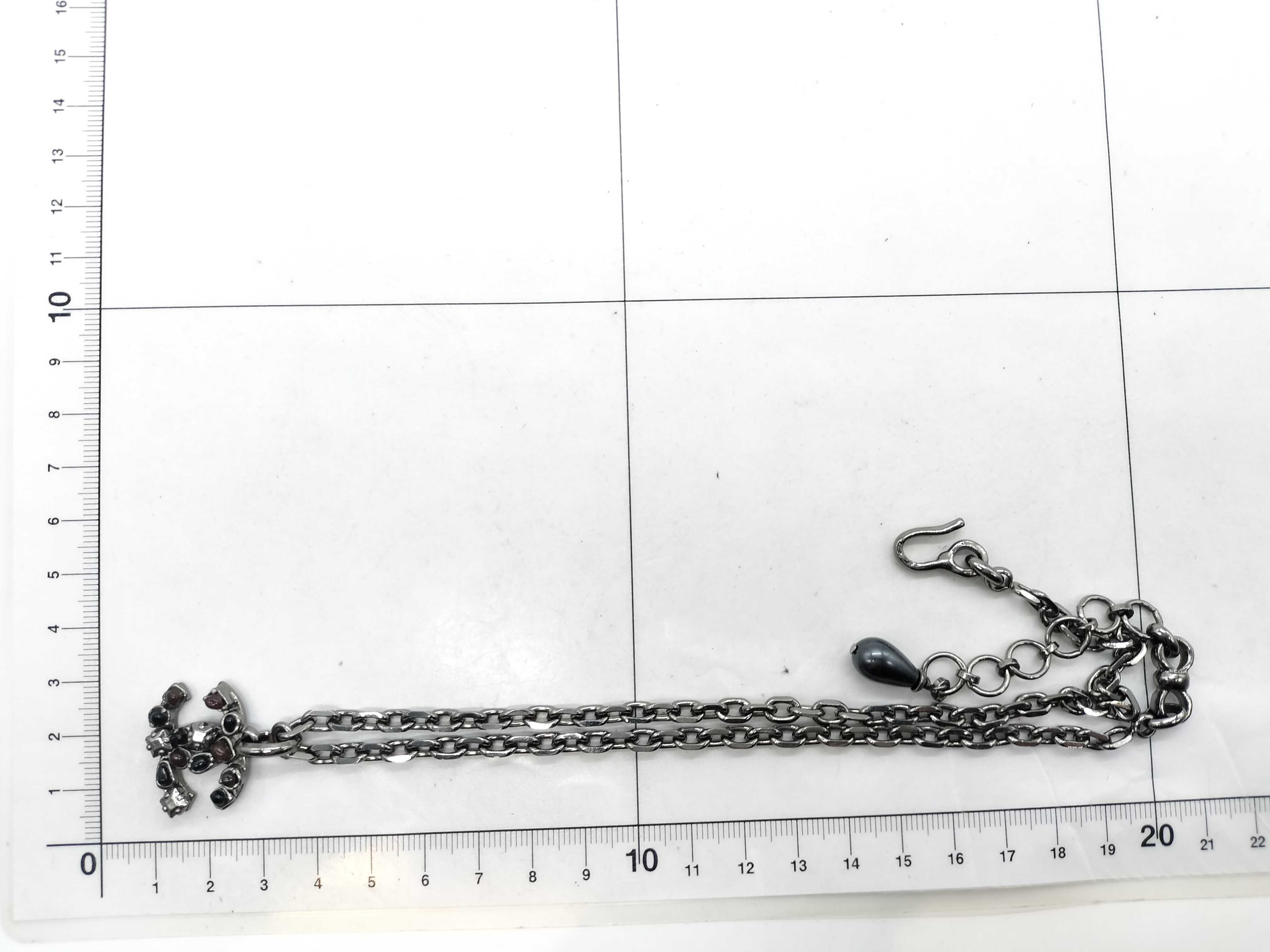 Coco Mark/Rhinestone/Face Pearl/02A Necklace — view 7
