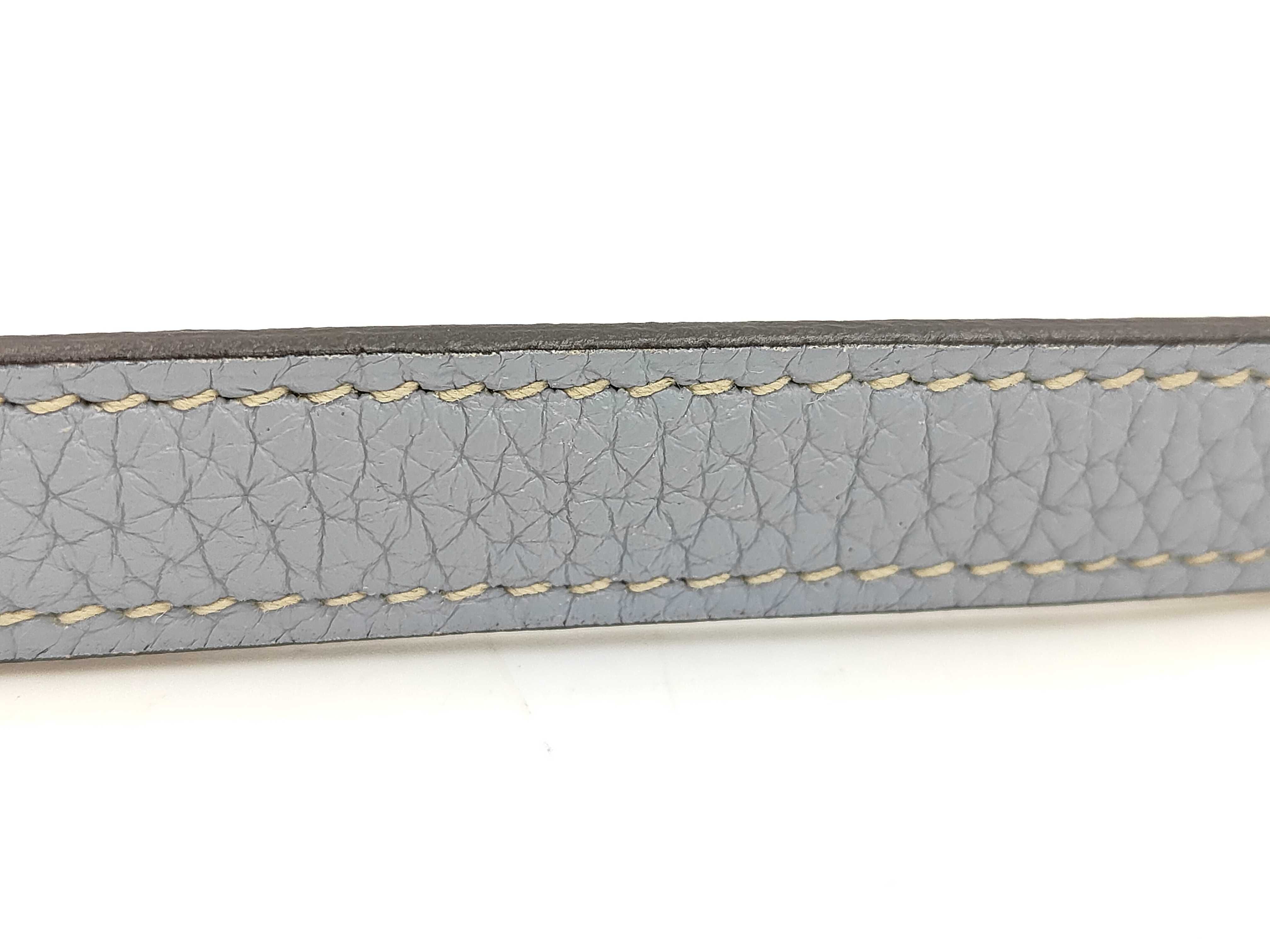 Bolide 31 Taurillon Blue Lin Q Stamp Handbag — view 14